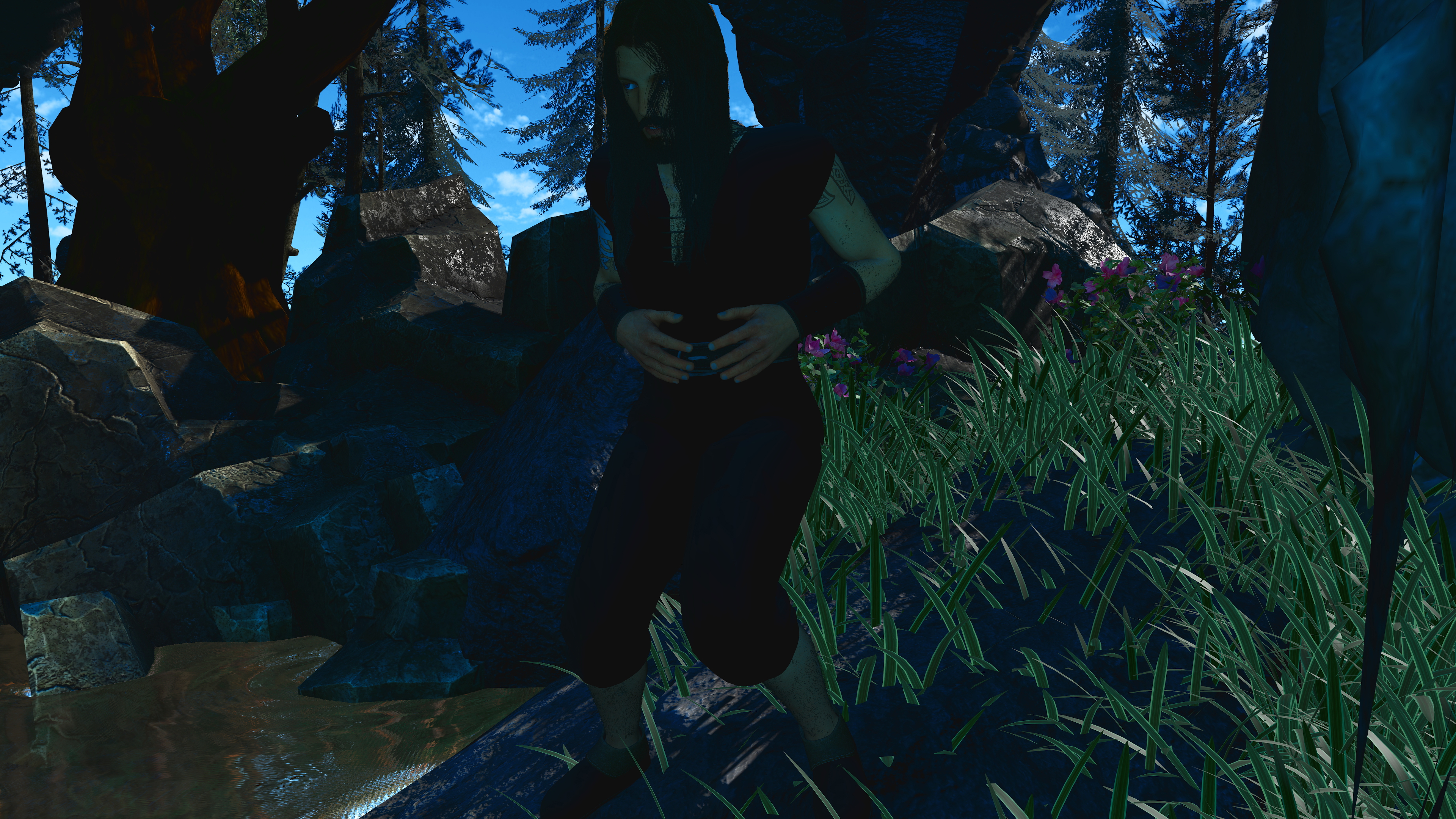 Sacred Waters Pt. 1  Red head Elf Nymph Waterfall Outdoors Outdoor Sex Big Dick Freckles Seduction Creampie Viking Licking Cock 17