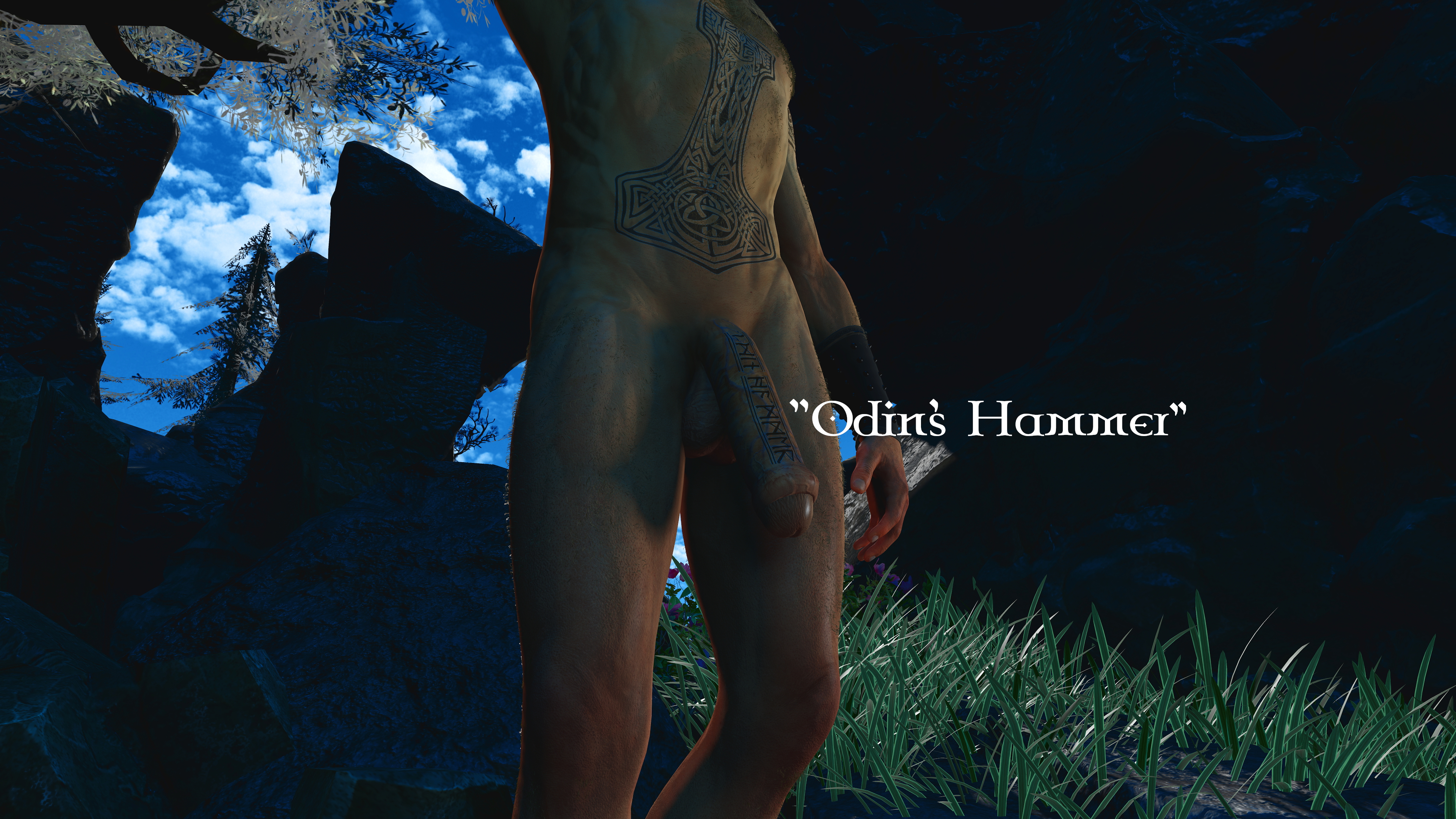 Sacred Waters Pt. 1  Red head Elf Nymph Waterfall Outdoors Outdoor Sex Big Dick Freckles Seduction Creampie Viking Licking Cock 21