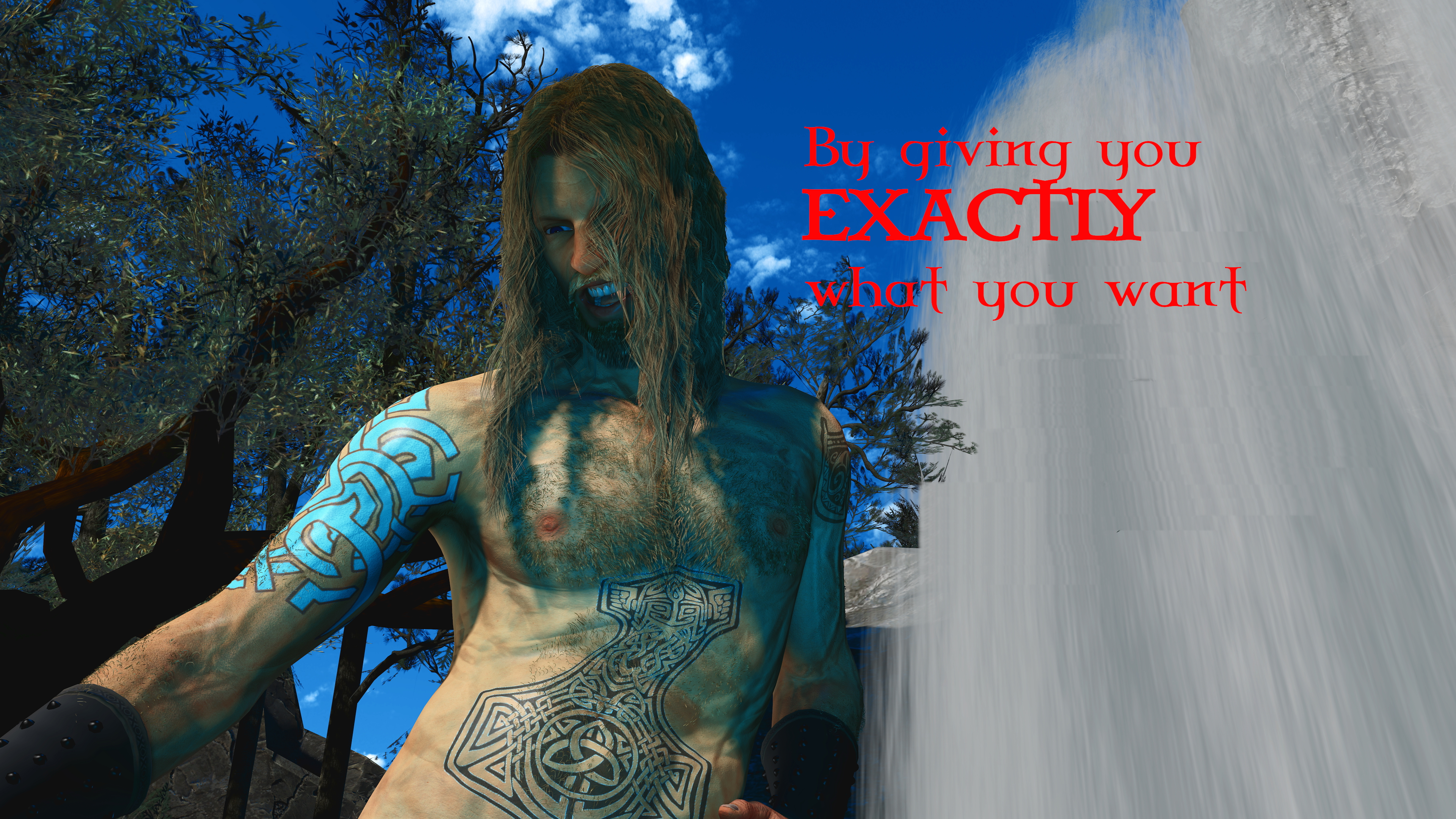 Sacred Waters Pt.2  Red head Water Waterfall Outdoor Sex Nature Doggy Style Riding Anal Sex Big Dick Creampie 13
