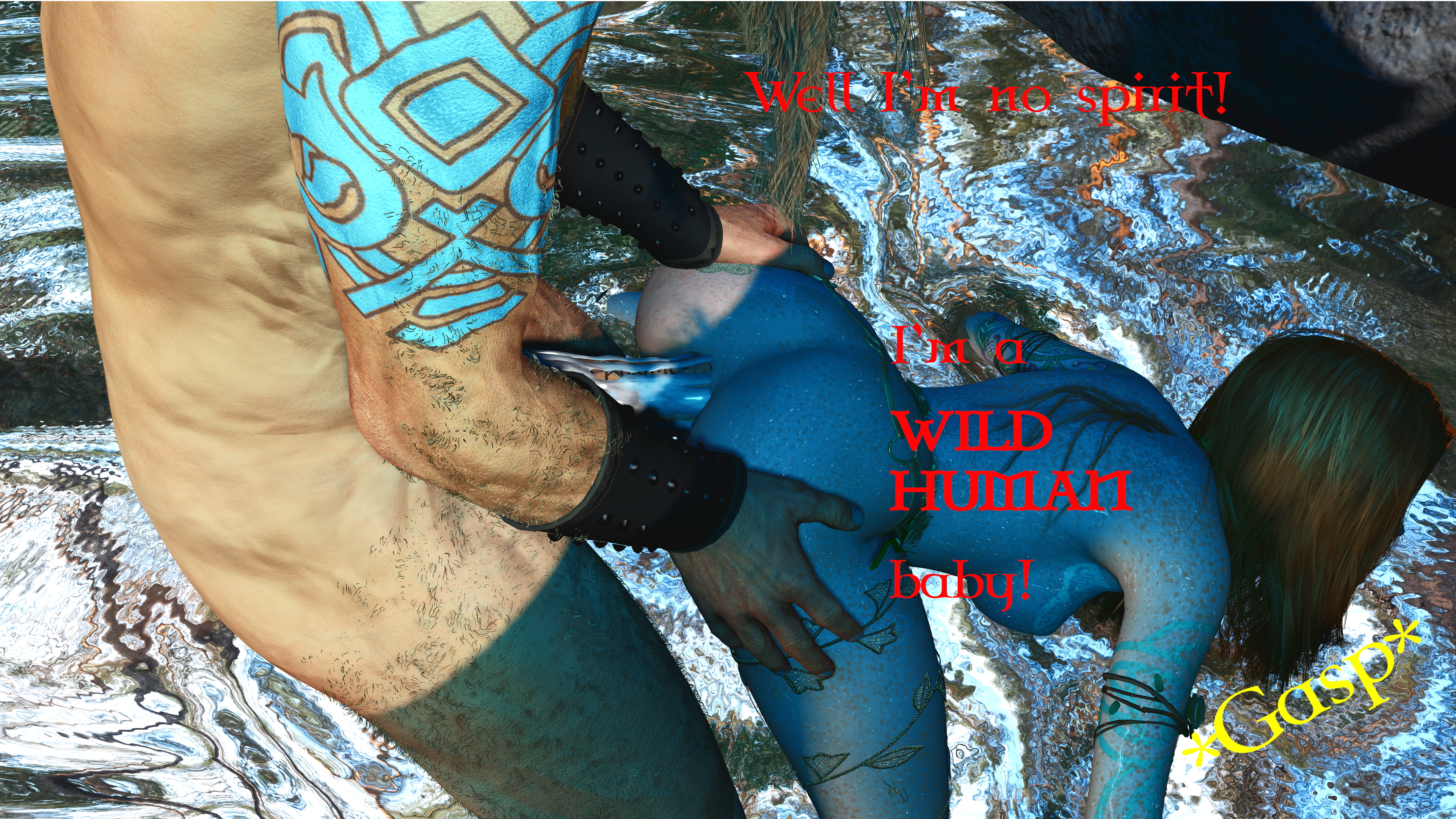 Sacred Waters Pt.2  Red head Water Waterfall Outdoor Sex Nature Doggy Style Riding Anal Sex Big Dick Creampie 18