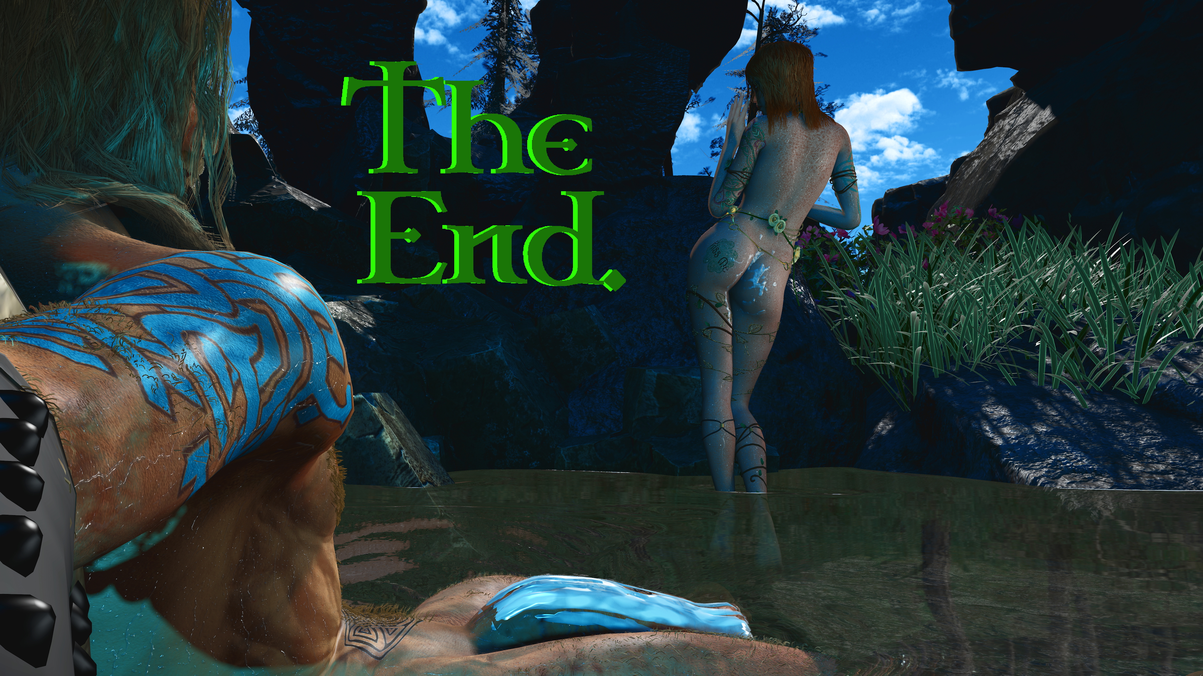 Sacred Waters Pt.2  Red head Water Waterfall Outdoor Sex Nature Doggy Style Riding Anal Sex Big Dick Creampie 34