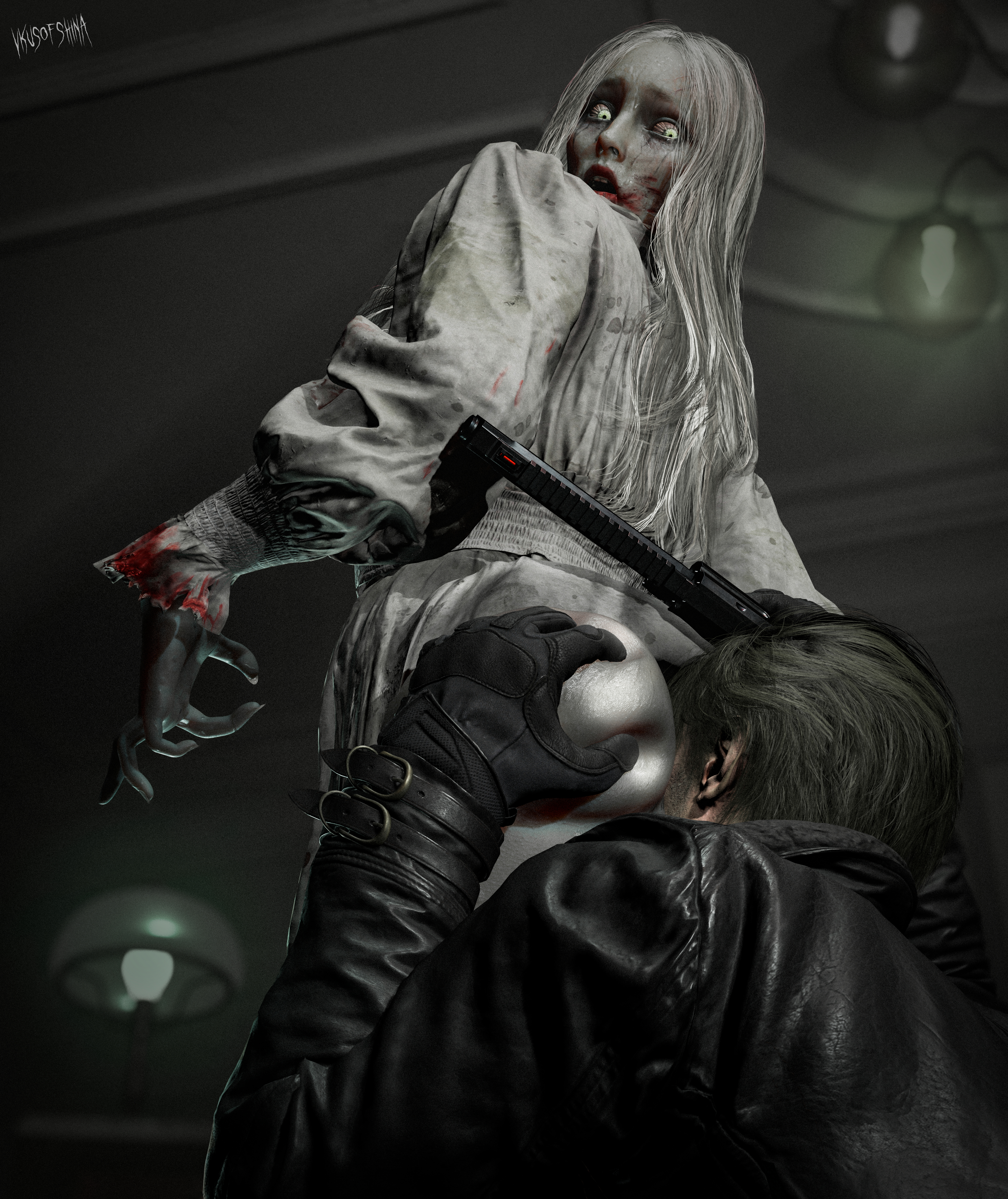 Leon Scott fucking Kennedy has his own methods to combat bioterrorism Resident Evil Leon Kennedy Zombie Horror