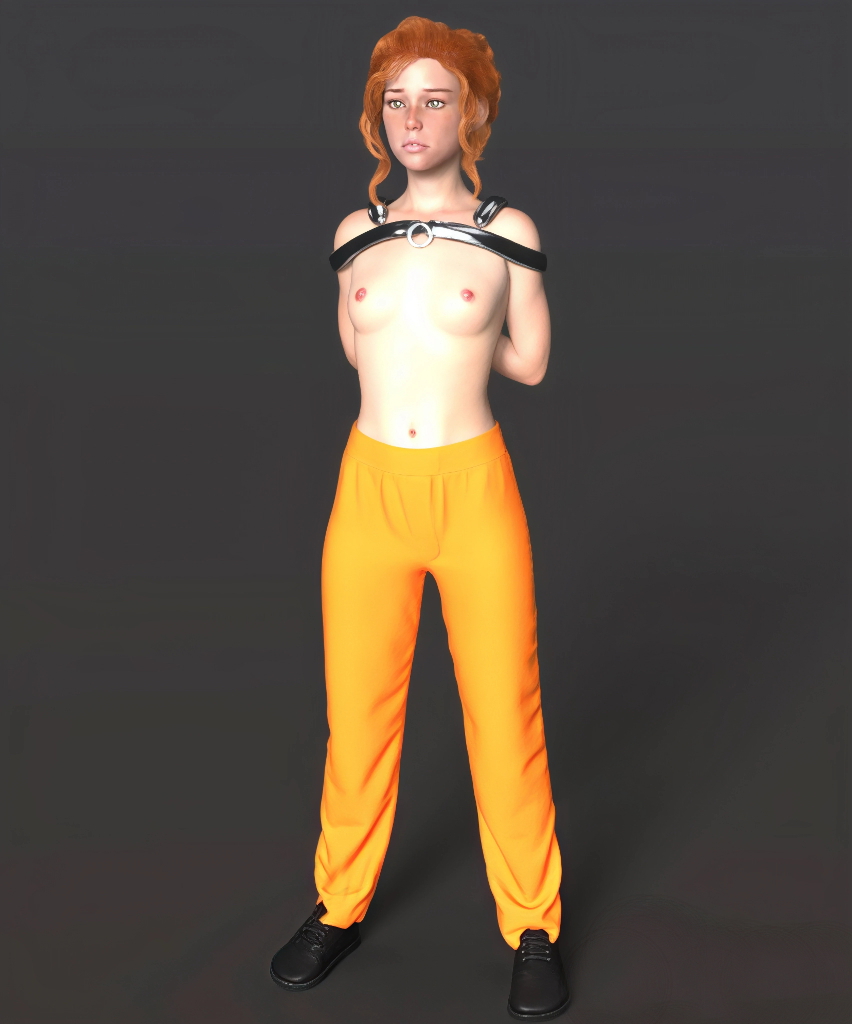 Prisoner trying out Armbinders