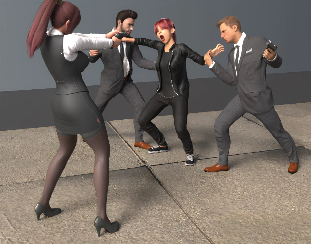 Carol: Your luck ran out  bitch.
Rachel: Let me go!!
George: Stop or I ll shoot.