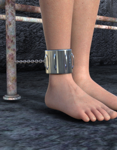 Carol now handcuffs Rachel s foot  securing her to the stretcher.