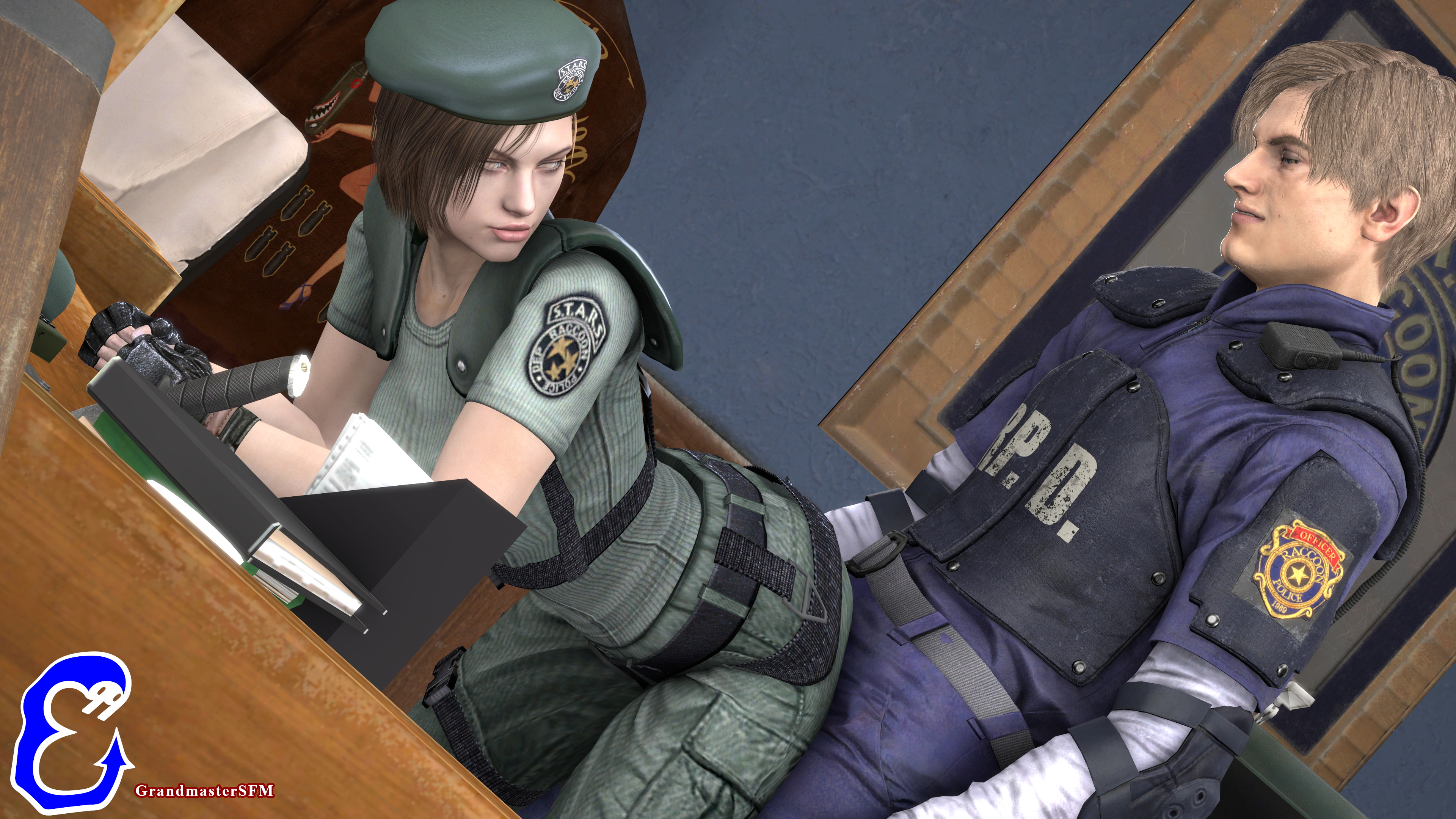 A Rookie s Visit Resident Evil Resident Evil 2 Remake Resident Evil 3 Remake Resident Evil 2 Residentevil Resident Evil 3 Biohazard Leon Kennedy Jill Valentine Source Filmmaker Sfm