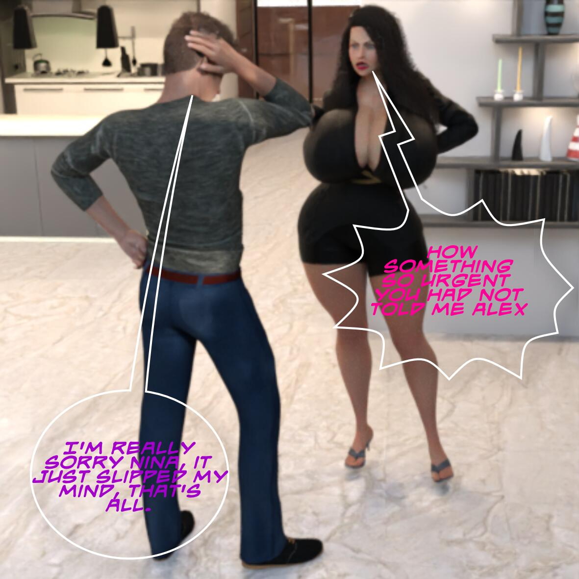 Taming an unbreakable Wife Chapter 01  Big Ass Big boobs Muscle Original Character Original Series Cheating Netorare Comic Nsfw Big Dick Bondage 3