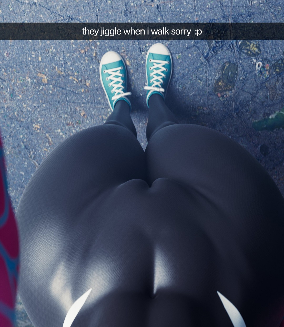 🕸️ Spider-Gwen/Gwen Stacy 🕸️ Gwen Stacy Spider gwen Fat Ass Thick Thighs Thick Thick Ass Bent Over Looking Back Sexy Fuckable Bubble Butt 23