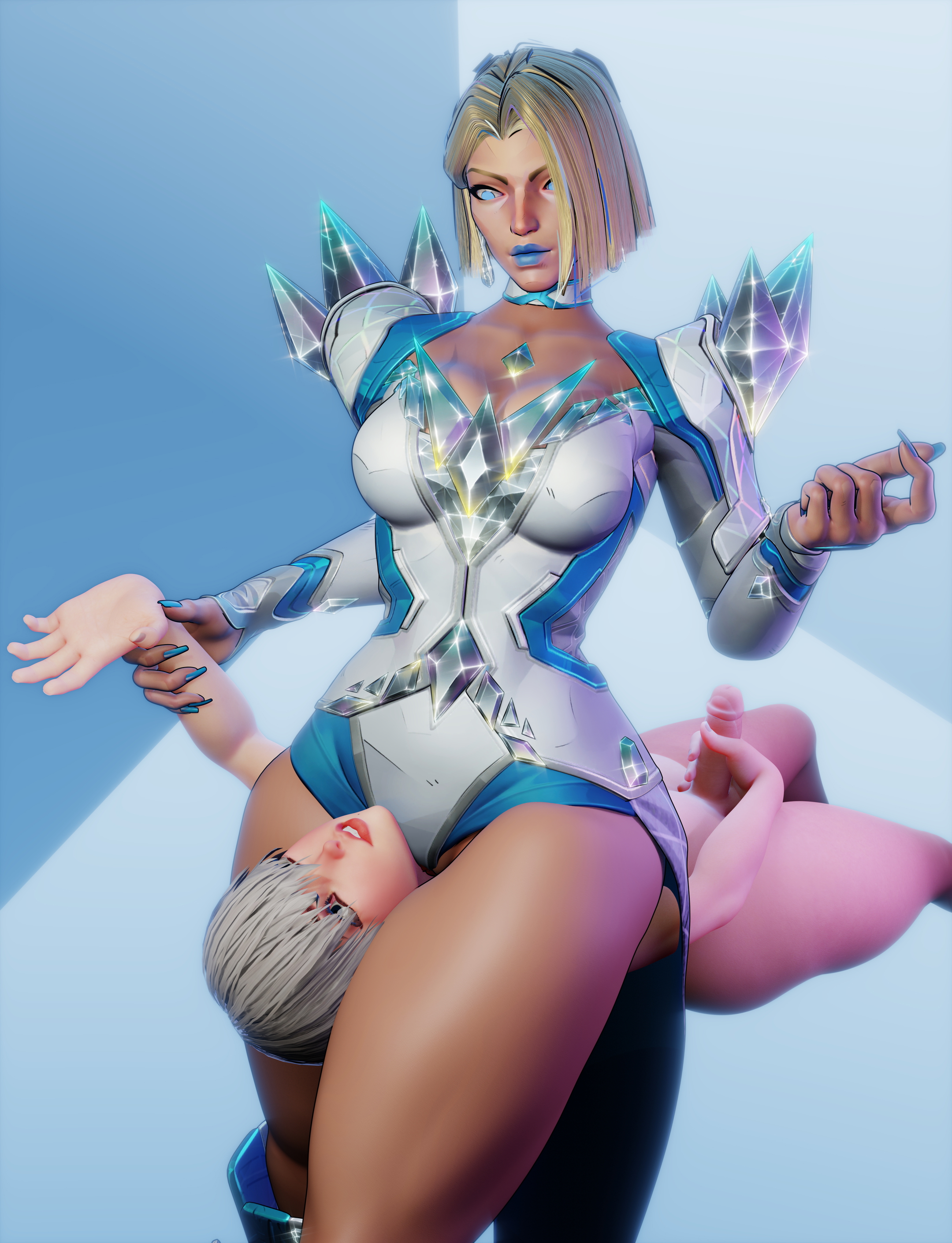 Emma Frost headscissors Emma Frost Marvel Yorha 9s Thick Thighs Choking