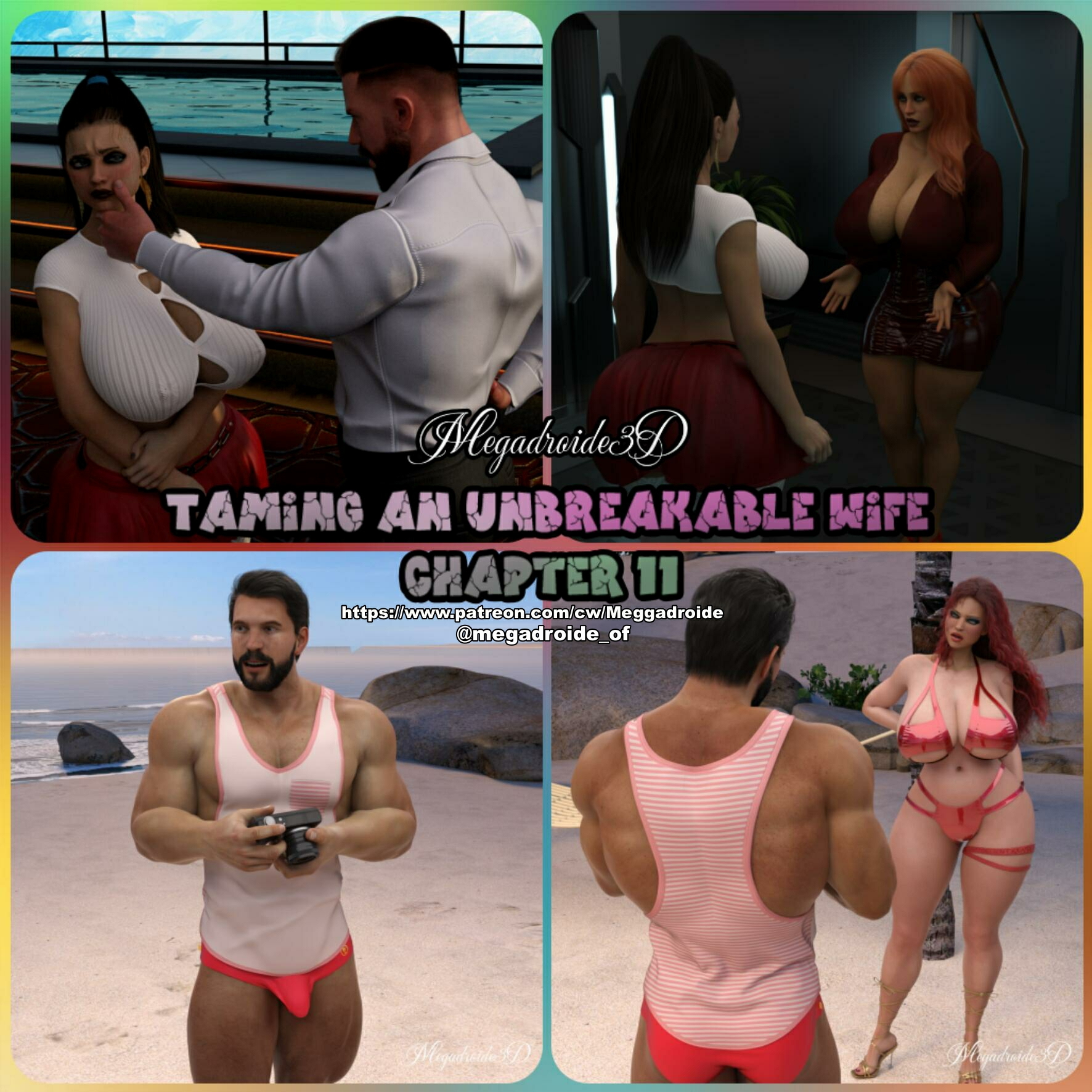 TAMING AN UNBREAKABLE WIFE CHAPTER 11 - FULL COMIC   Original Character Original Series Cheating Big Ass Big Tits Muscle Bikini Beach Exposed Comic