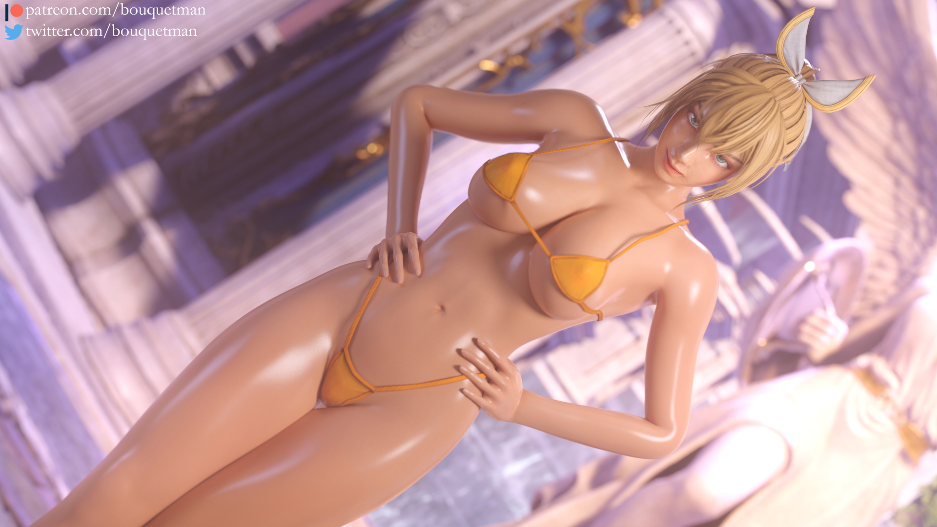Cassandra  Pin-up Cassandra Alexandra Soul Calibur 3d Porn Pinup Nude Naked Pink Nipples Big Tits Big boobs Swimsuit Beach Pubic Hair Pussy 5