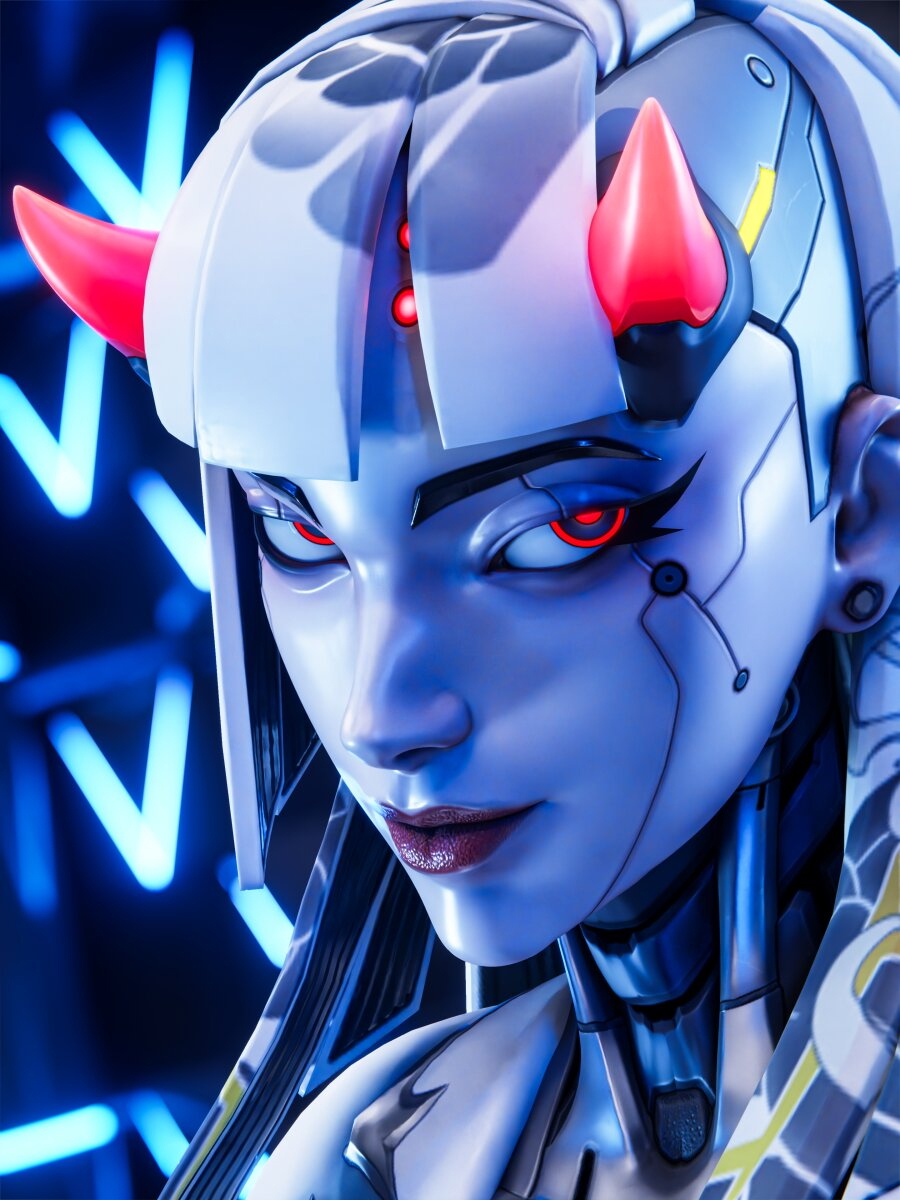Shion Set Overwatch Feet Futa Futanari Cyberpunk Robot Robot Girl Ass 8