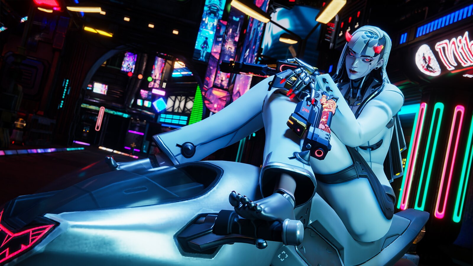 Shion Set Overwatch Feet Futa Futanari Cyberpunk Robot Robot Girl Ass 9
