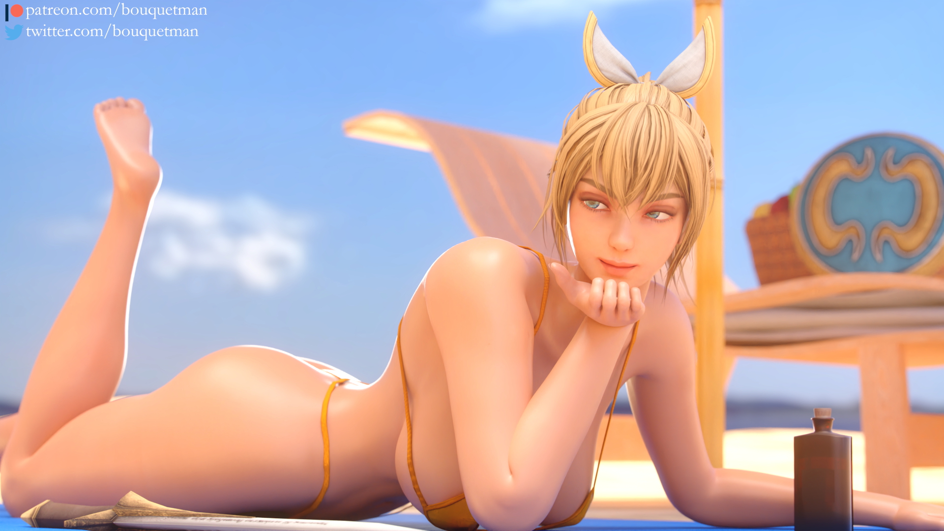 Cassandra  Pin-up Cassandra Alexandra Soul Calibur 3d Porn Pinup Nude Naked Pink Nipples Big Tits Big boobs Swimsuit Beach Pubic Hair Pussy 7