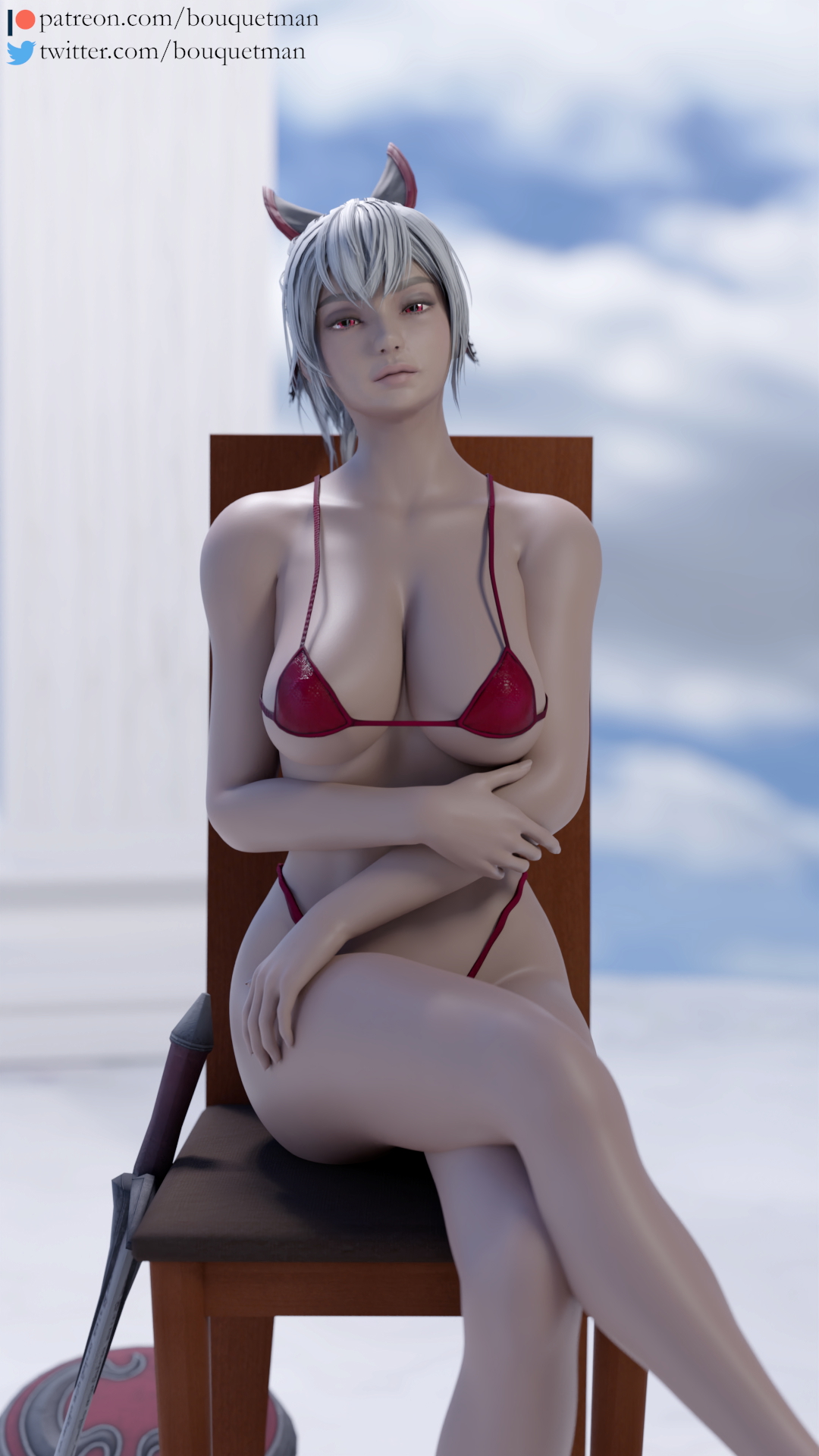 Cassandra Pin-up 2 Cassandra Alexandra Soul Calibur 3d Porn Pinup Nude Naked Pink Nipples Big Tits Big boobs Swimsuit Beach Pubic Hair Pussy 8