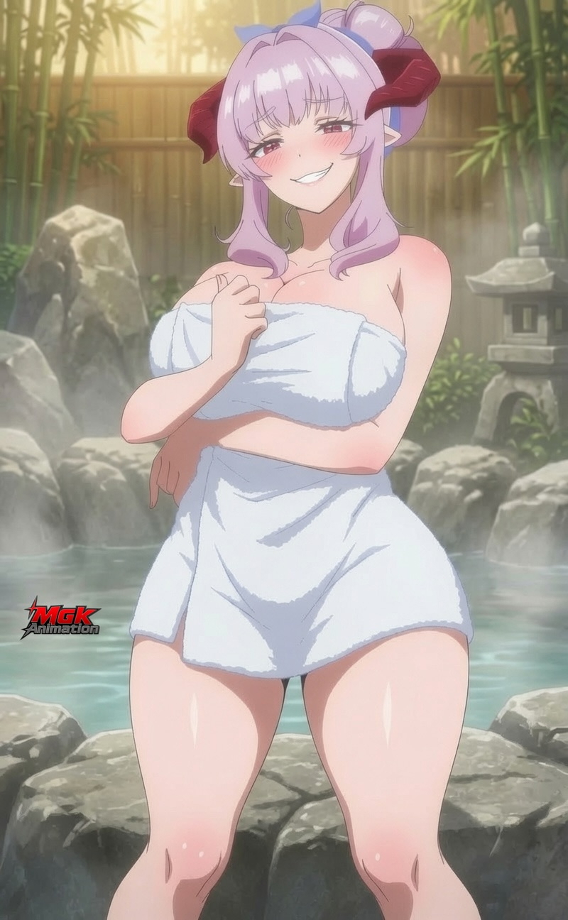 Lilim is at the hot springs 💦💦  Milf Demoness Sexy Big Tits Big Ass