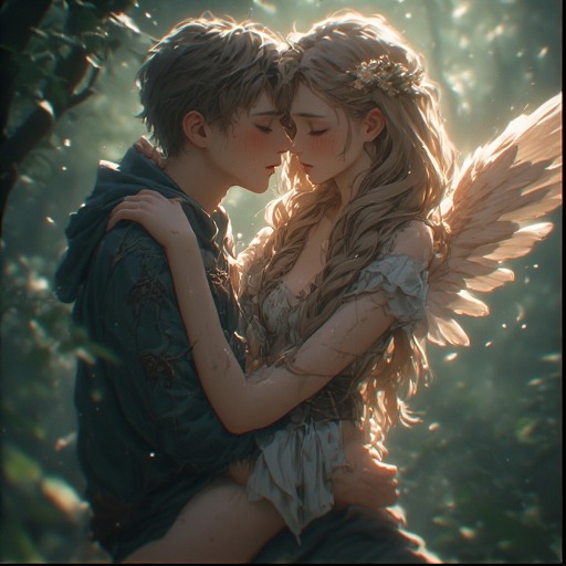 Angel in the forest