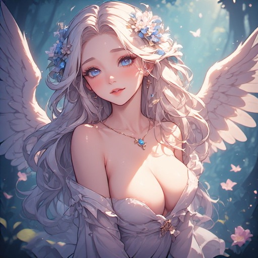 Sexy Angel in the forest