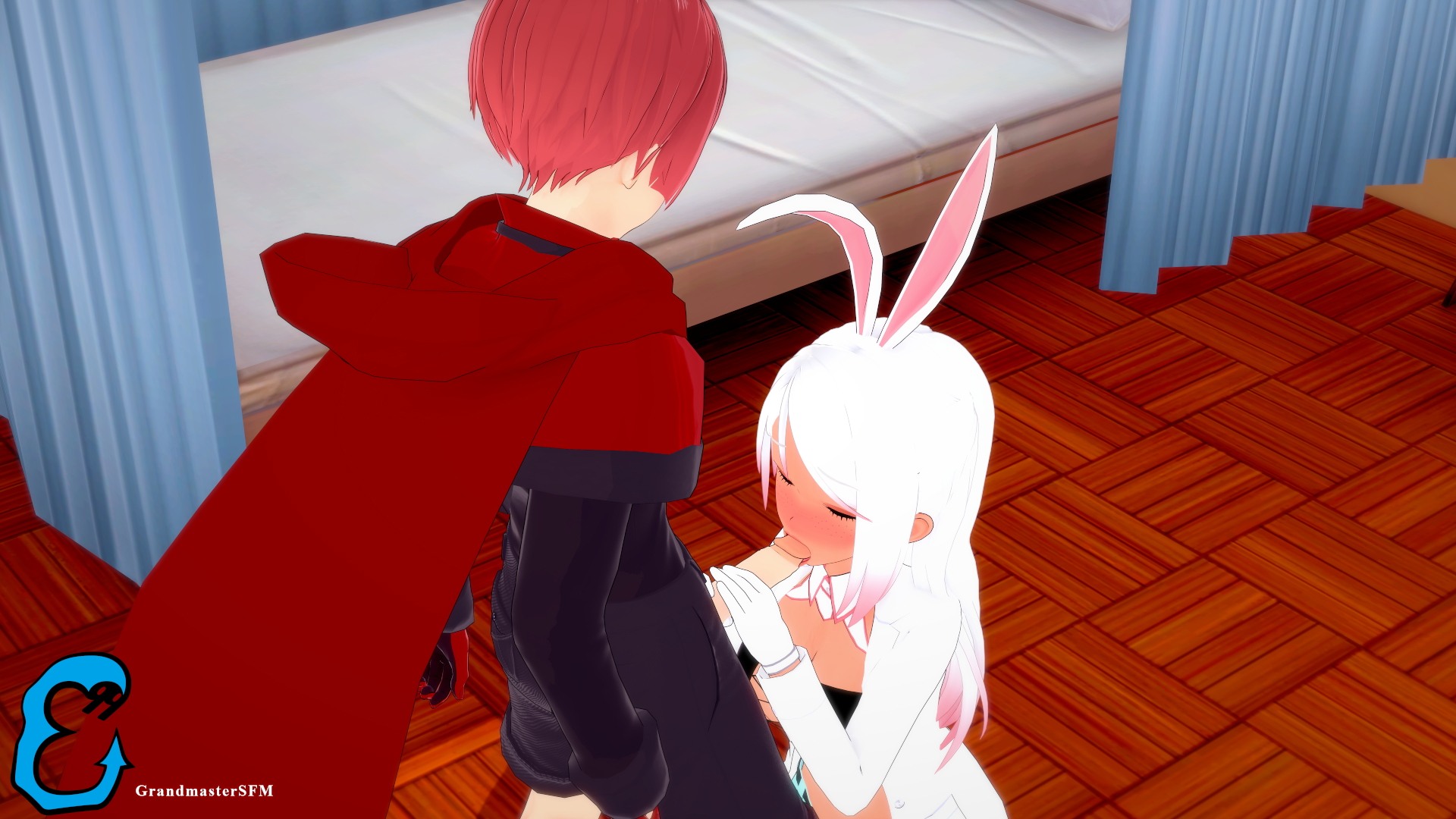 Caught A Rabbit Original Character Original Blowjob Bunny Bunny Ears Bunny Suit Sucking Cock Sucking Oral Sex Oral