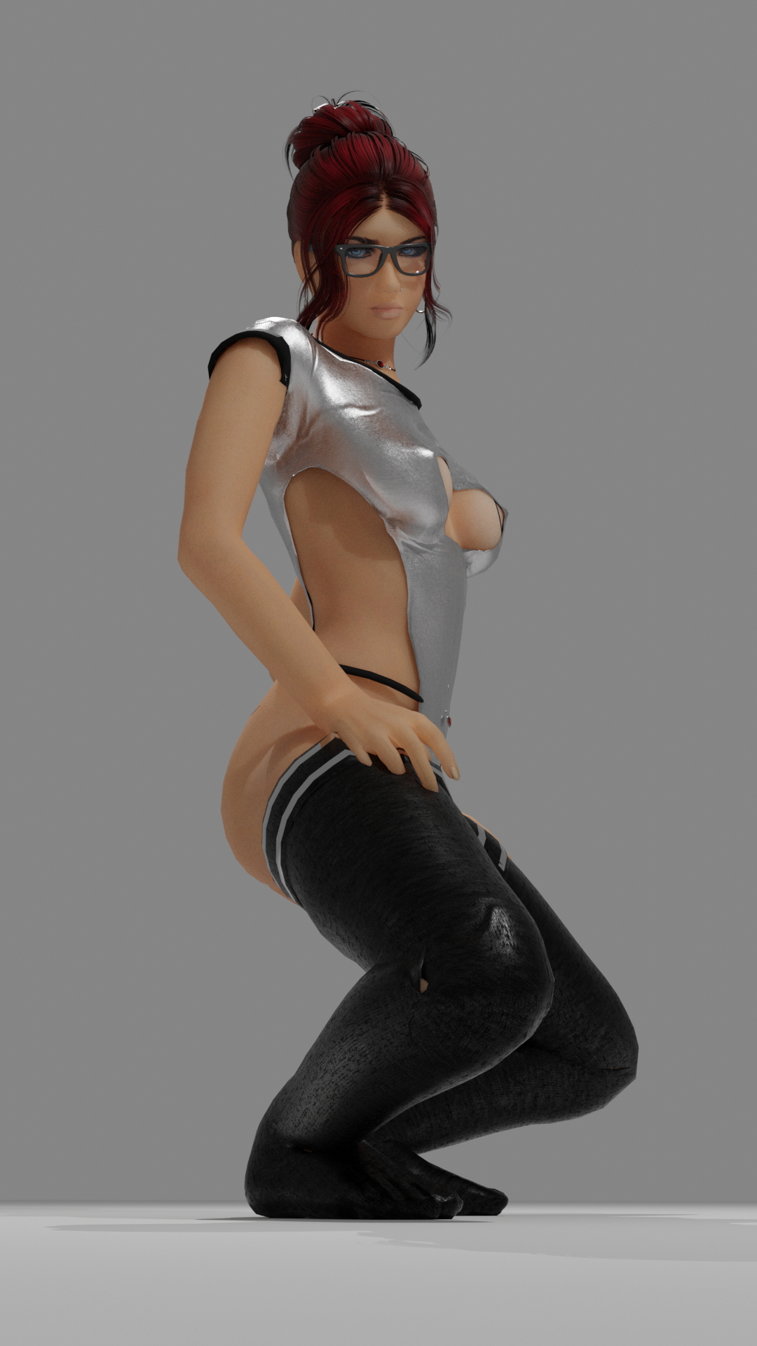 Sandra - Nude Pose - Side + Top