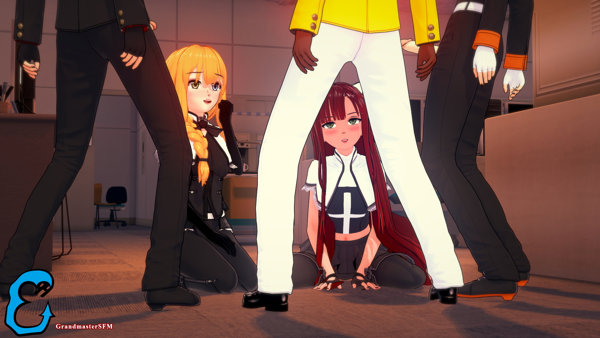 The Spiritual Assessment Original Character Original Nun Group 2girls Breasts Boobs Tits Cock Penis Dick Black Cock Dark Skinned Male Pubic Hair Big Balls Testicles 2