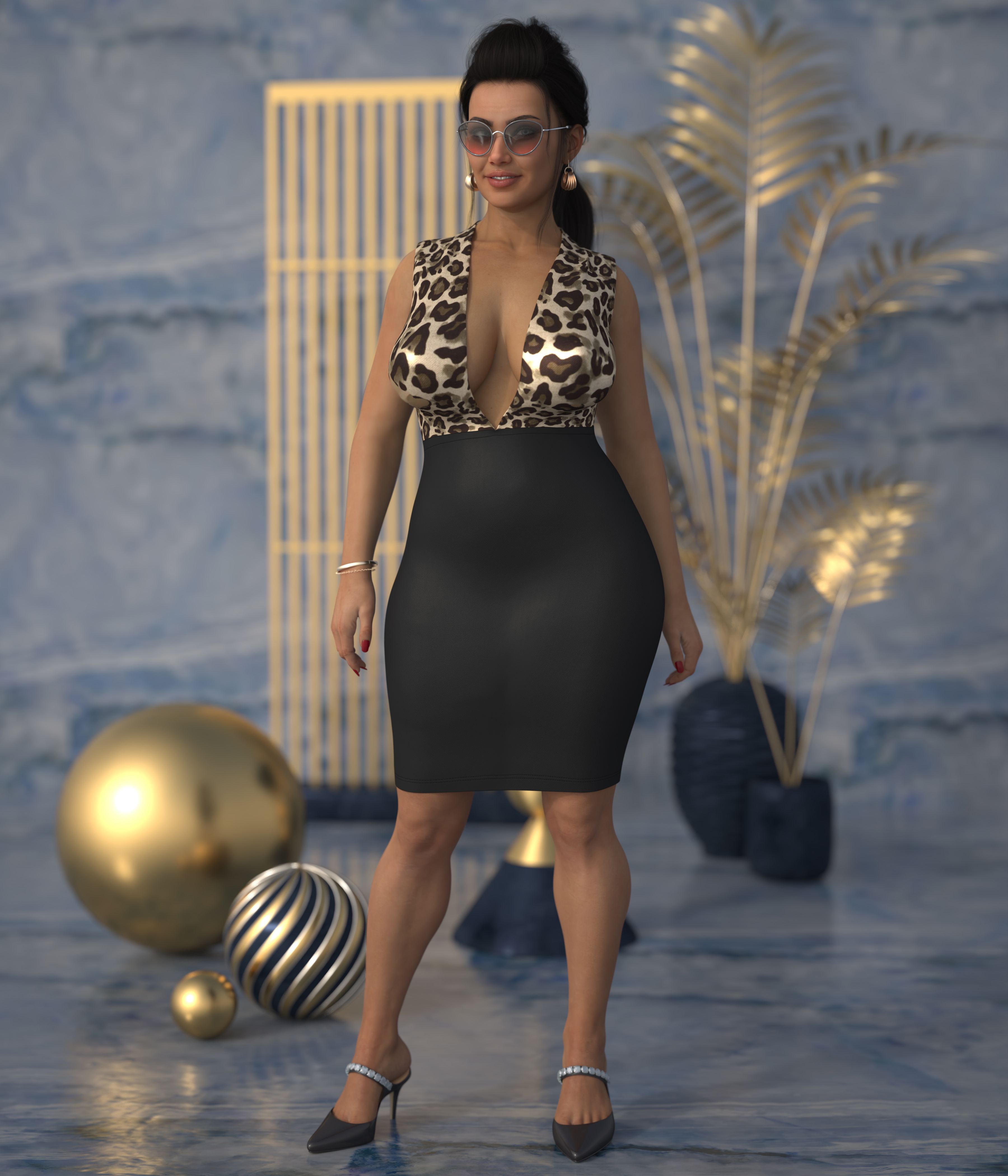 Carla Pinup  High Heels Milf Pinup Female