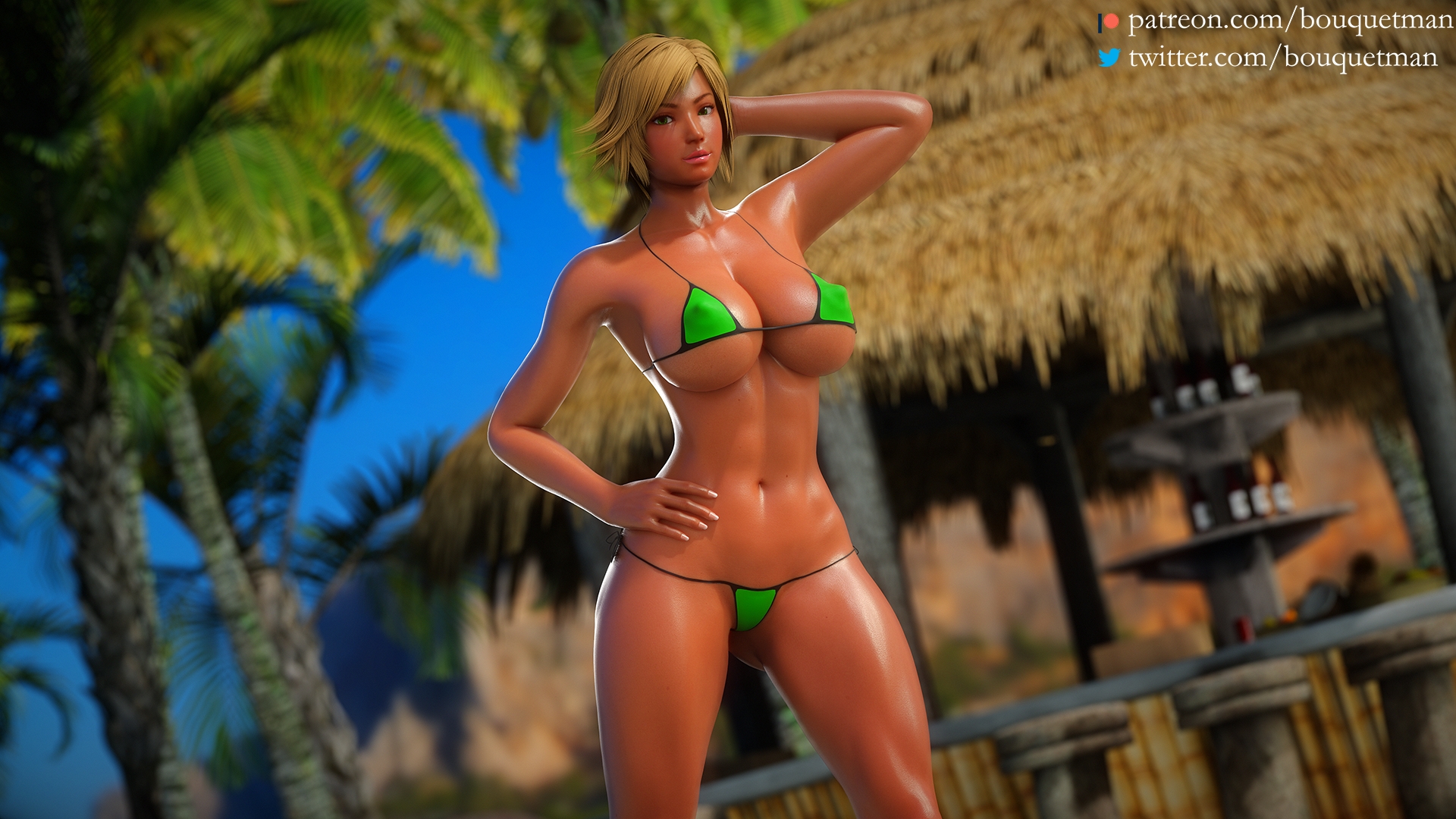 End of Summer pin-up set Samurai Showdown Soul Calibur 3d Porn Pinup Nude Naked Swimsuit Natural Boobs Natural Tits Abs Fit Shaved Pussy Pubic Hair Pink Nipples Ass Big Ass Tanning Beach 12