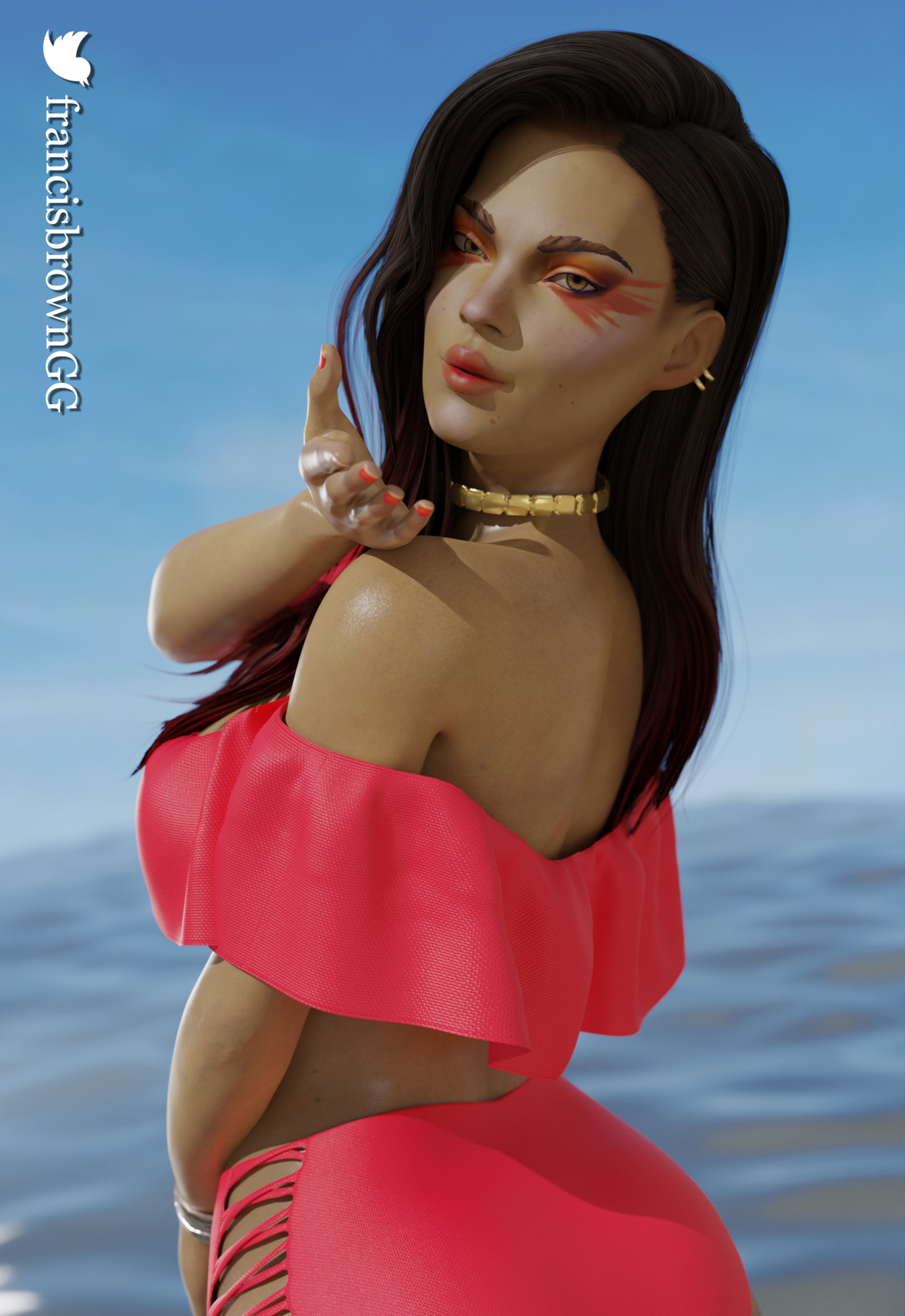 Loba Kisses You Apex Legends Loba Beach Kiss