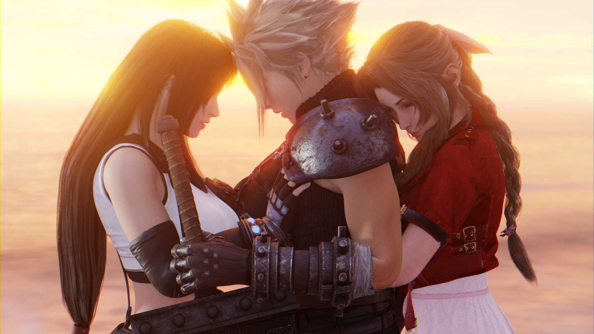 You're never alone, Cloud....Never again.... Tifa Lockhart Final Fantasy 7 Remake Final Fantasy 7 Final Fantasy Final Fantasy VII Cloud Aerith Gainsborough 