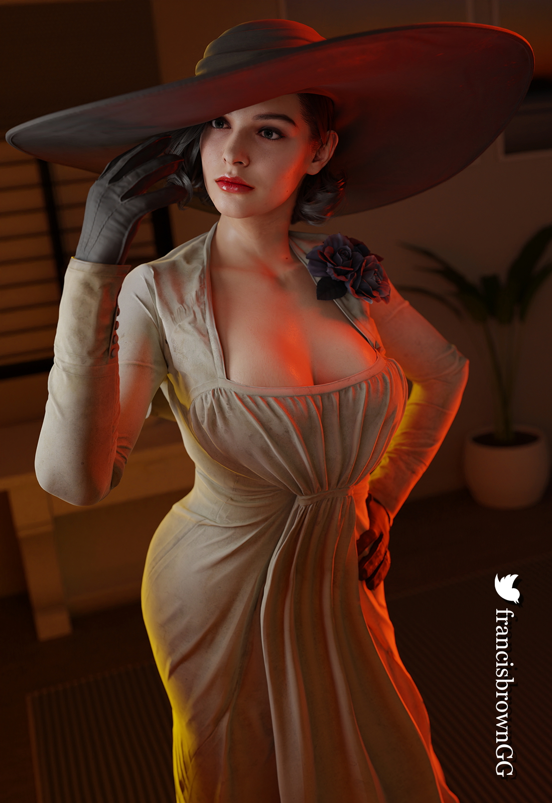 Jill Valentine - Lady Dimitrescu Cosplay Resident Evil 8: Village Resident Evil 3 Remake Jill Valentine Lady Dimitrescu 