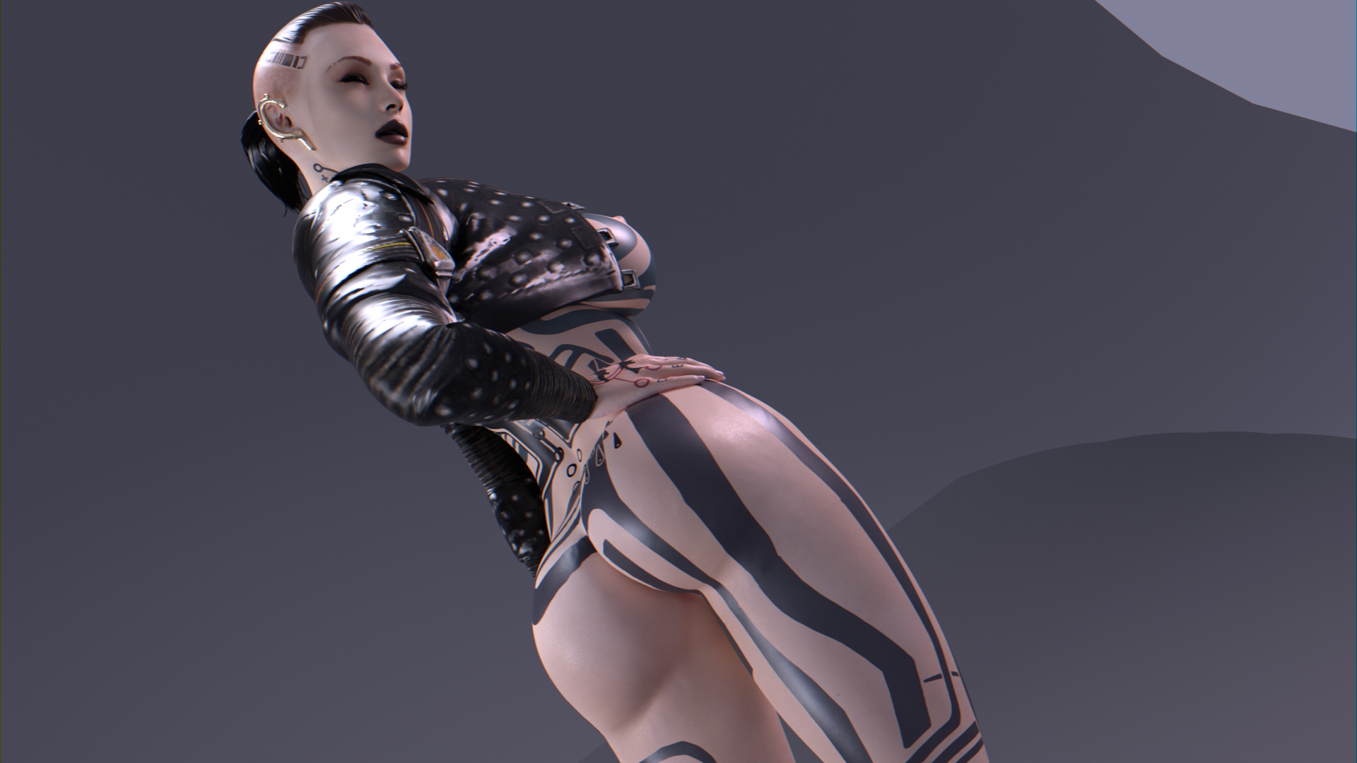 Jack's amazing....assets... Jack Mass Effect Ass Big Ass Butt Sexy Hot 3d Porn Blendernsfw Blender3d 2