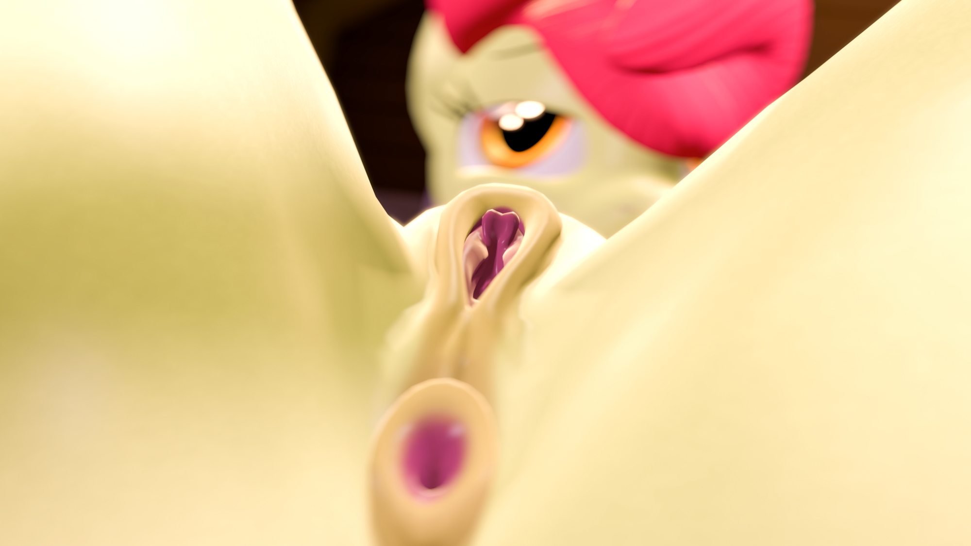 3 eyes My Little Pony Apple Bloom 3d Porn Horse Pony Anthro Pussy Butt Hole Anus