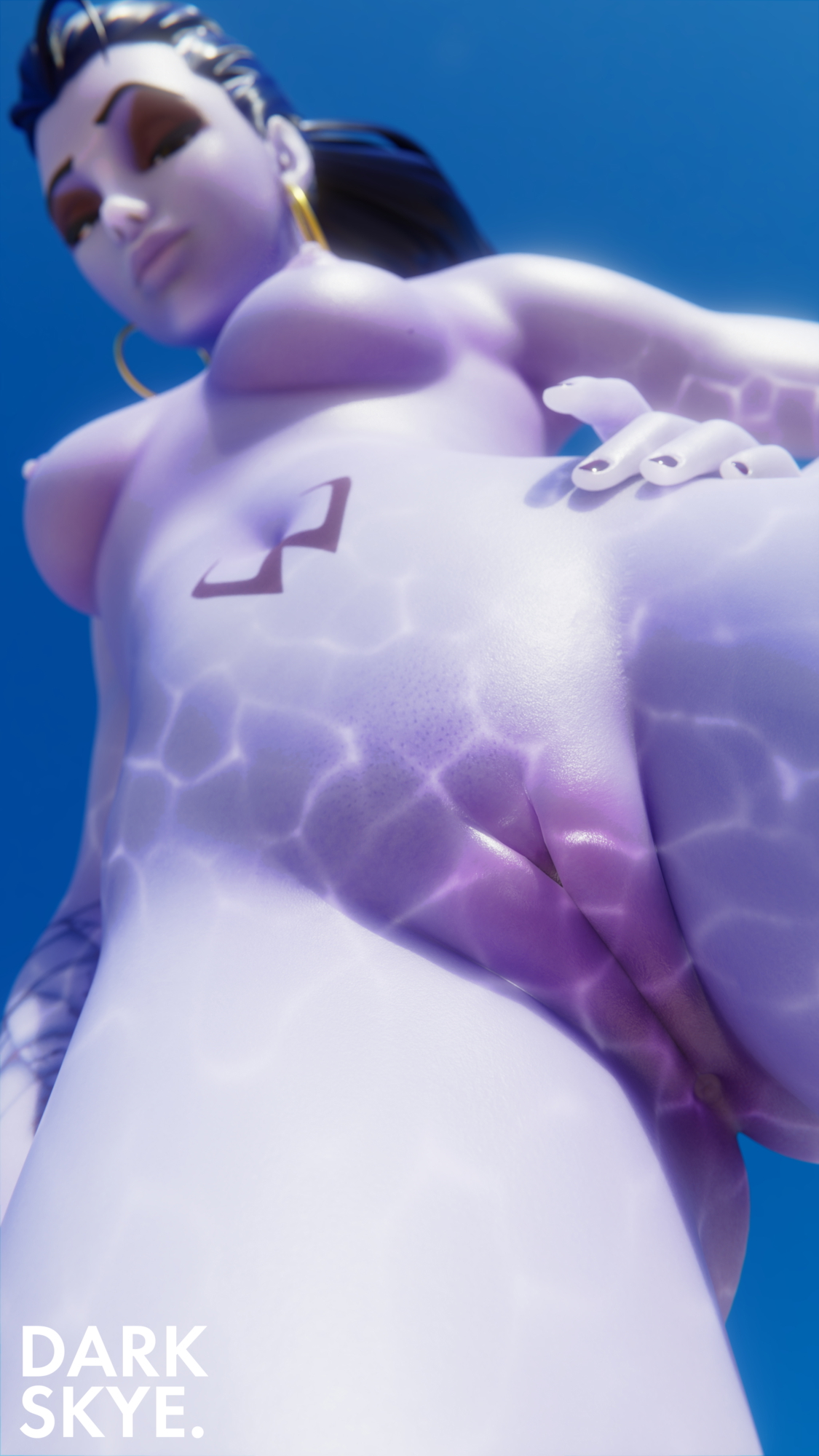 Widowmaker water refelction Overwatch Widowmaker 3d Porn Pussy Natural Boobs Natural Tits Pool