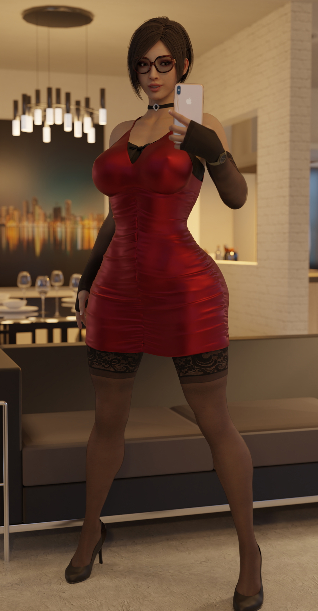 Ada Outfit Ada Wong Resident Evil 3d Porn Outfit Sexy Glasses 3