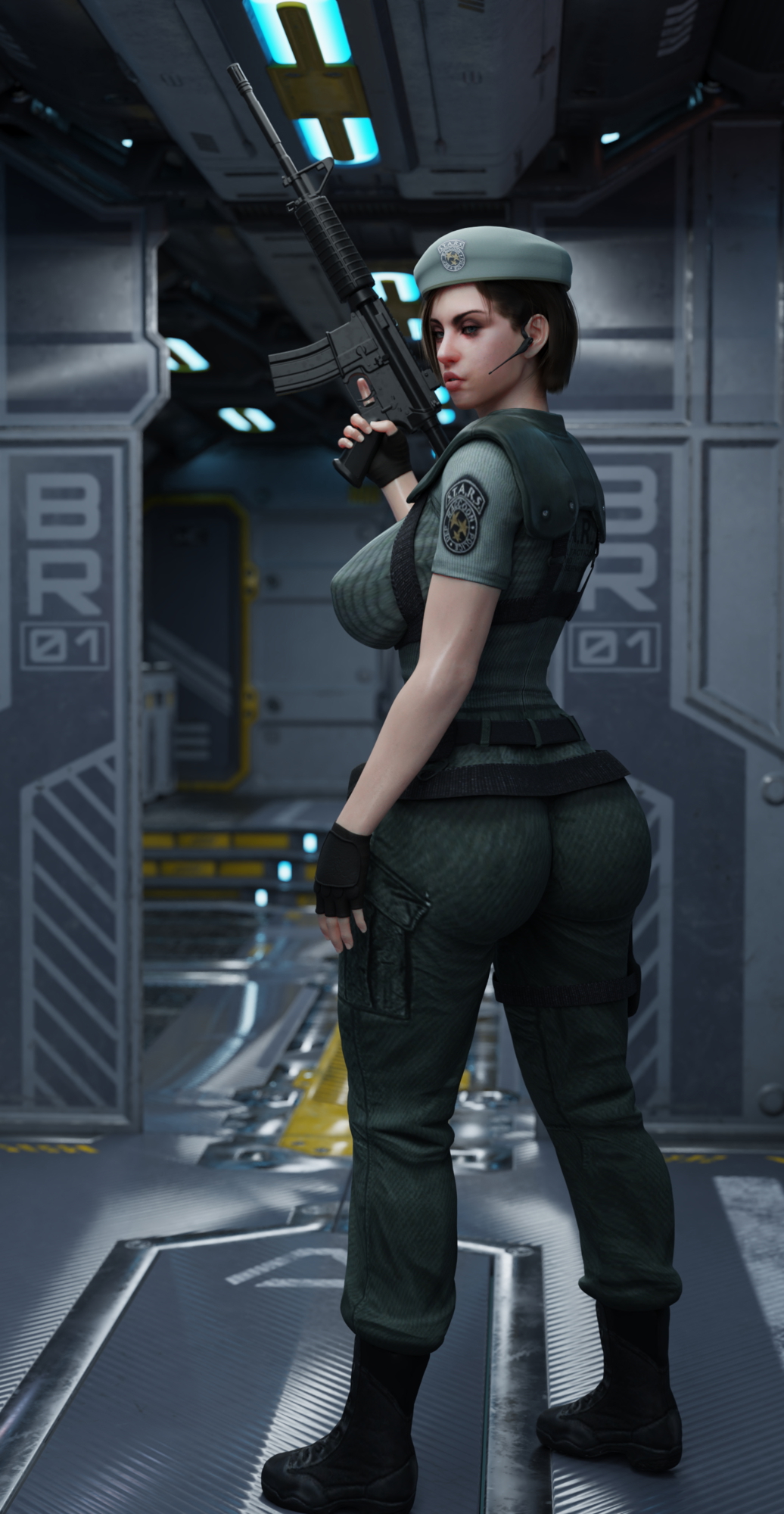 Jill got cake Jill Valentine Resident Evil 3d Porn Outfit Sexy Glasses Pussy Curvy Nude Big Tits Big Breasts Big boobs Big Ass Big Booty