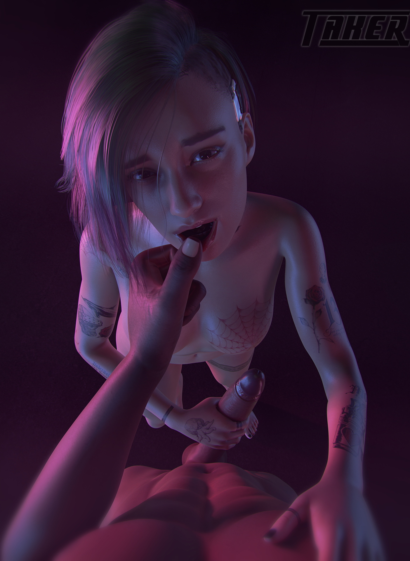 "You have such a muscular body..." Judy Alvarez Cyberpunk2077 3d Porn Nude Natural Boobs Natural Tits Naked Teen Alt Version Undressed Handjob Bwc