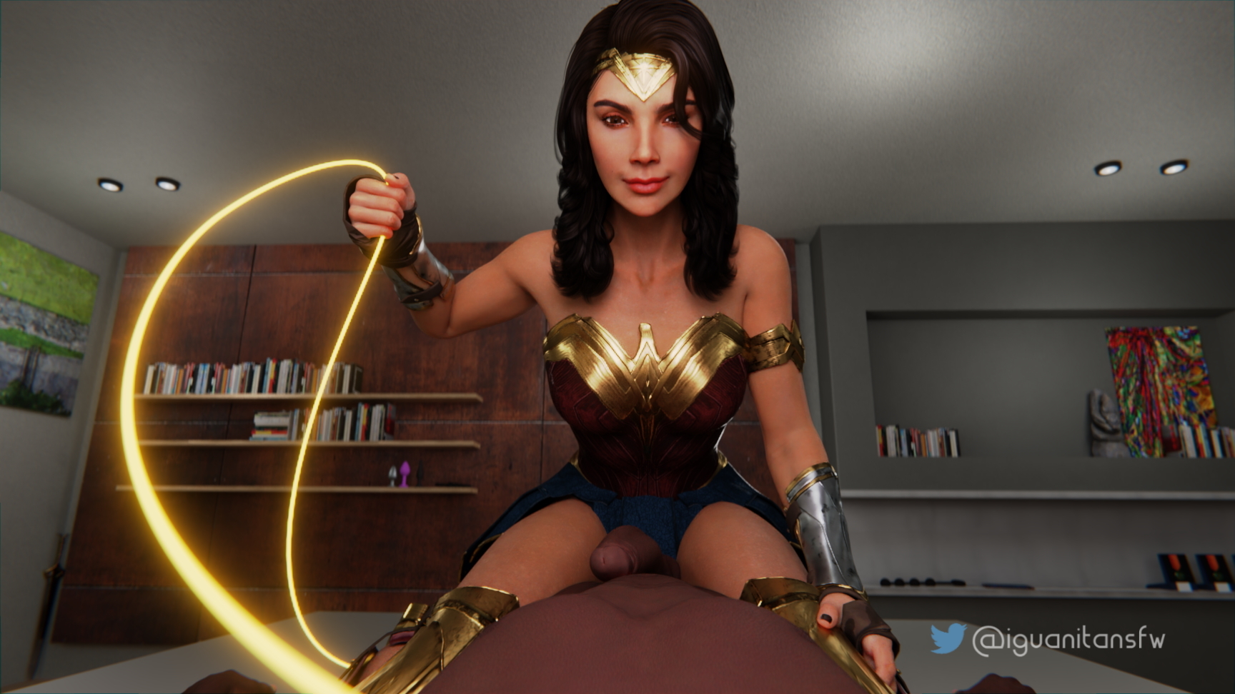 Wonder Woman Wonder Woman Nude Natural Boobs Pussy Penetration Femdom Pov Male Pov Domination