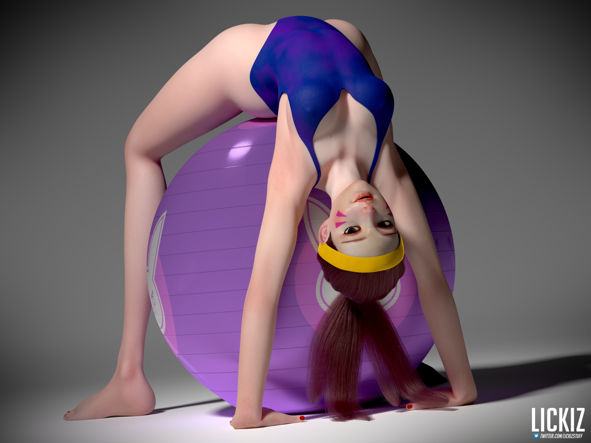 Hanas Photo Shooting D.va Overwatch Dva (overwatch) Naked Boobs Big Tits Thighs Posing Pussy 18