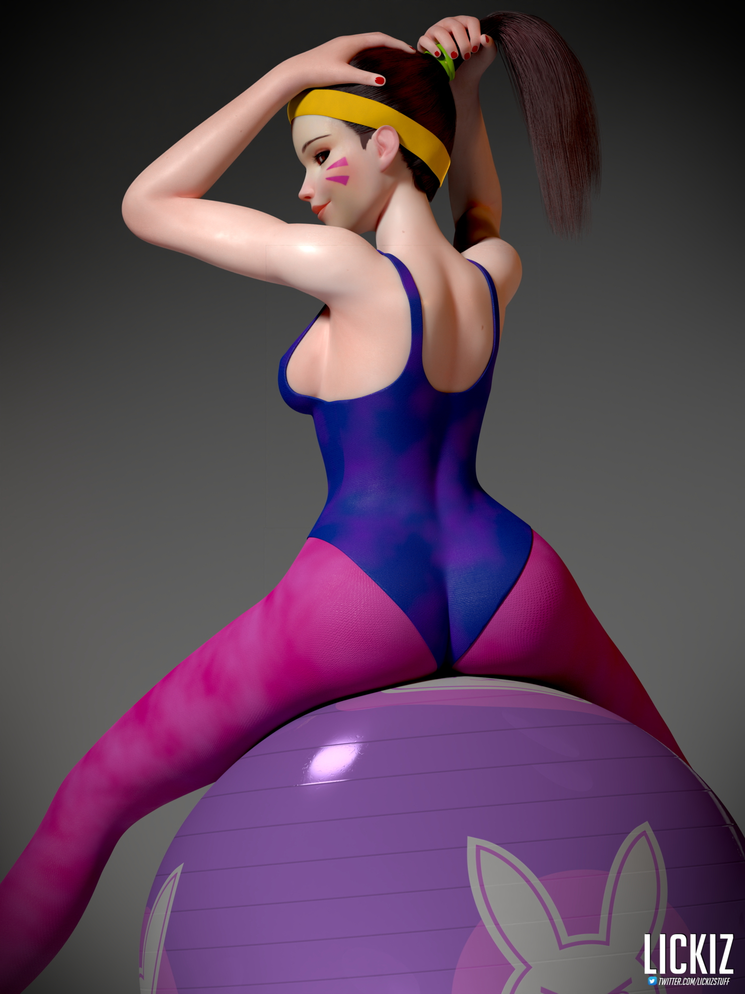Hanas Photo Shooting D.va Overwatch Dva (overwatch) Naked Boobs Big Tits Thighs Posing Pussy 21