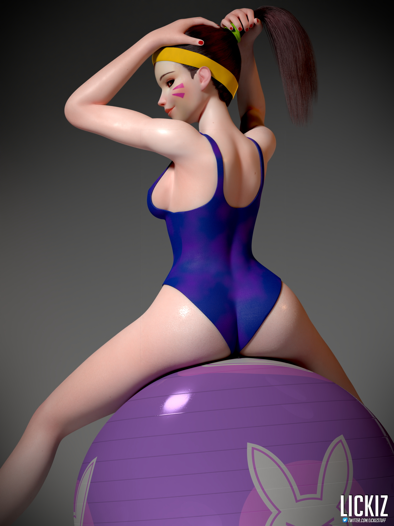 Hanas Photo Shooting D.va Overwatch Dva (overwatch) Naked Boobs Big Tits Thighs Posing Pussy 22