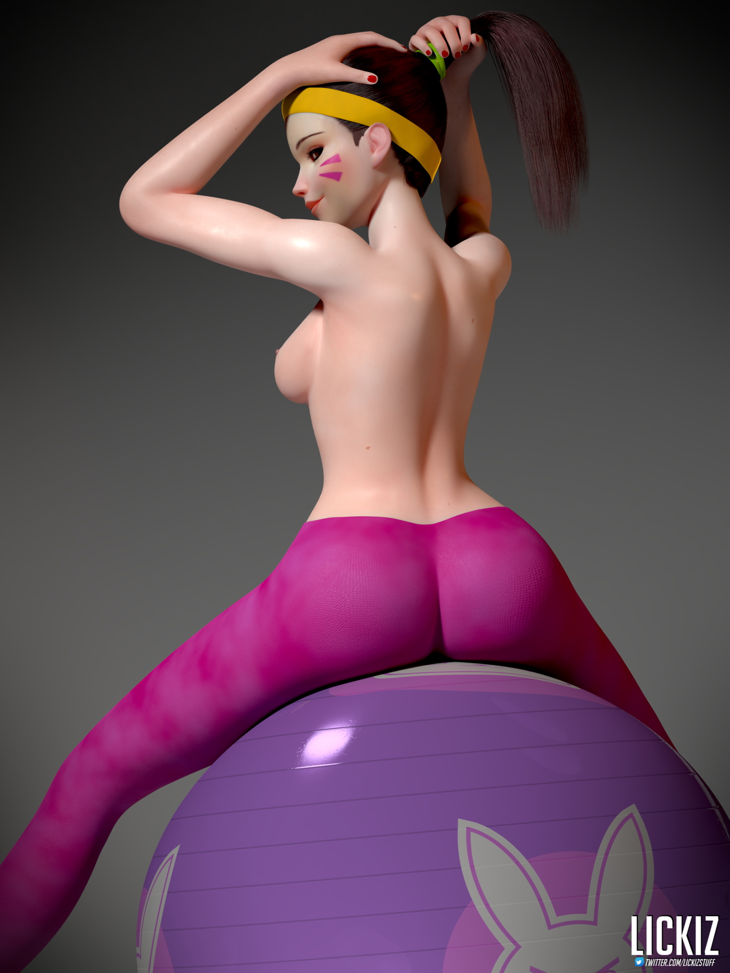 Hanas Photo Shooting D.va Overwatch Dva (overwatch) Naked Boobs Big Tits Thighs Posing Pussy 23
