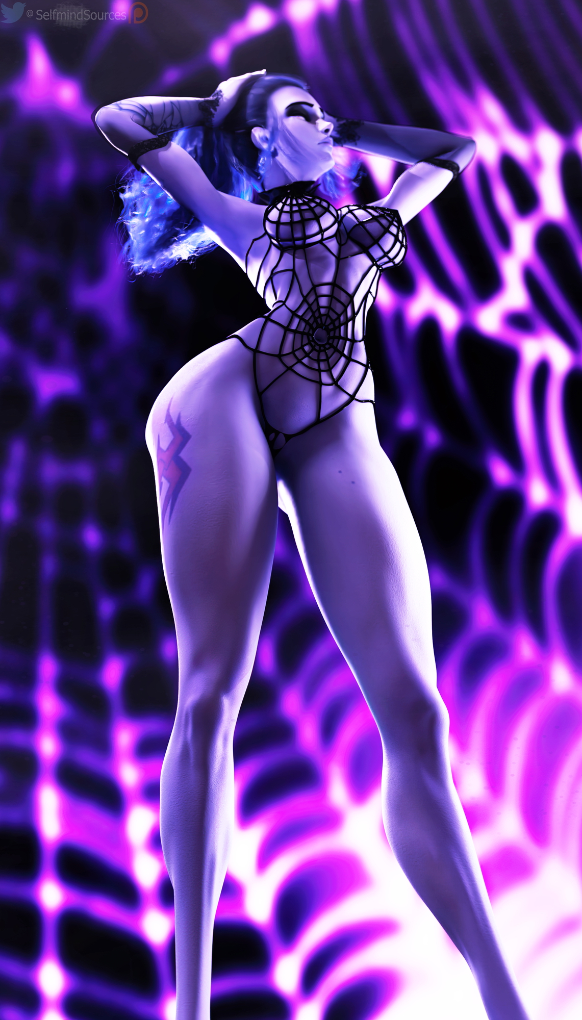 Widowmaker pin up Widowmaker Overwatch 3d Porn Sexy Pinup Black And White
