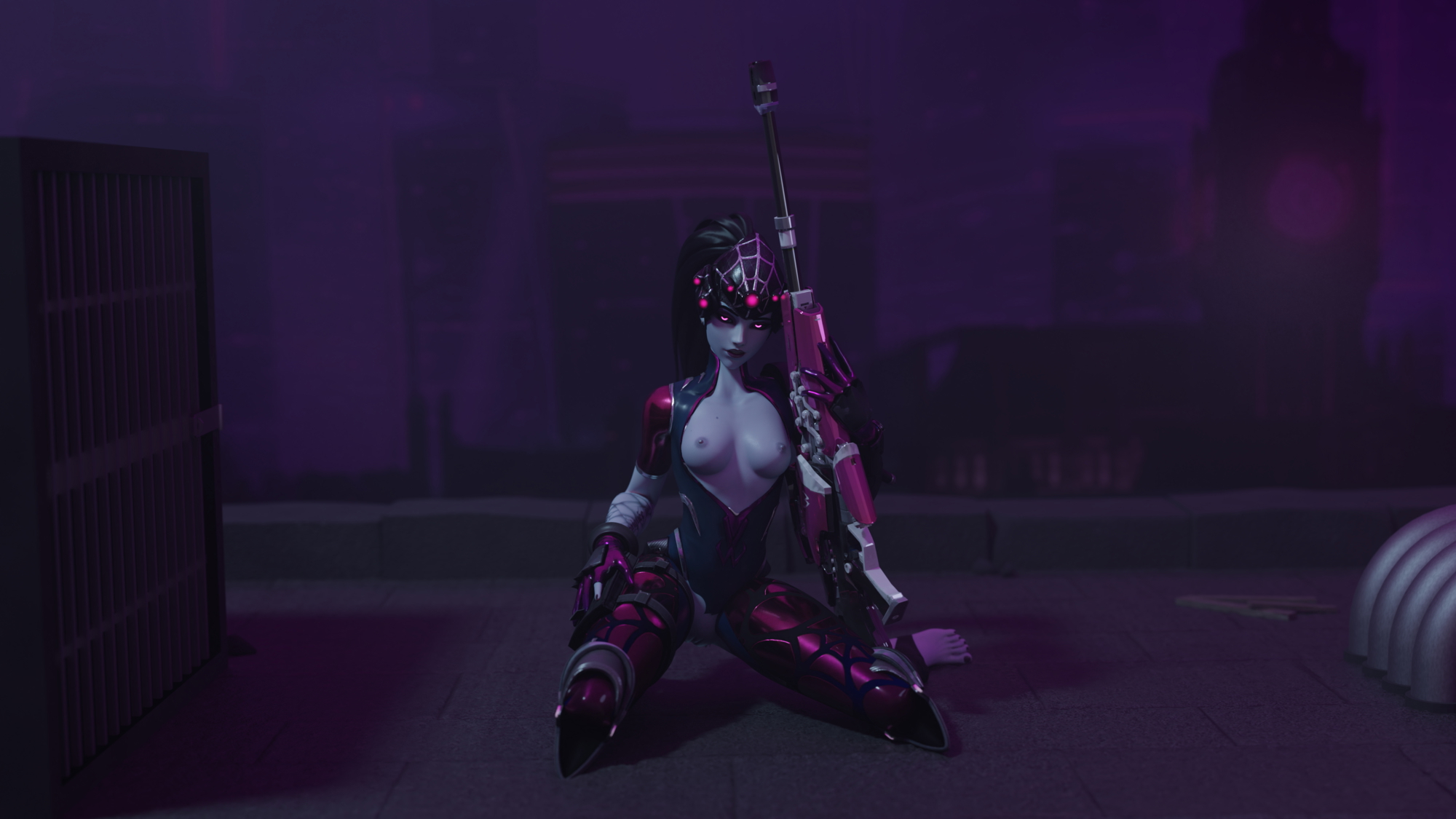 Nice view up here Overwatch Widowmaker Character Game