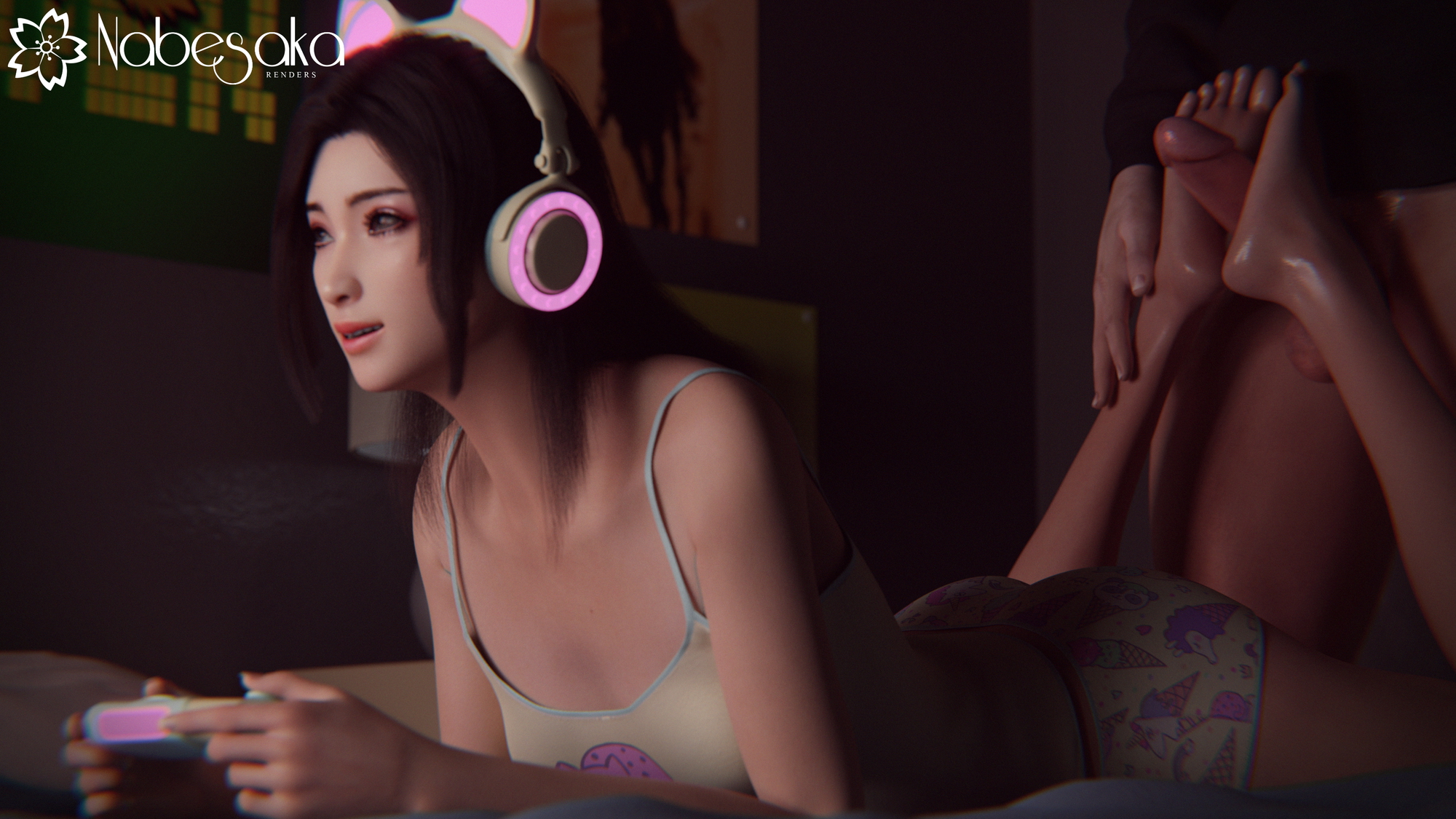 Diaochan & The Gaming Footjob Diao Chan Dynasty Warriors Footjob