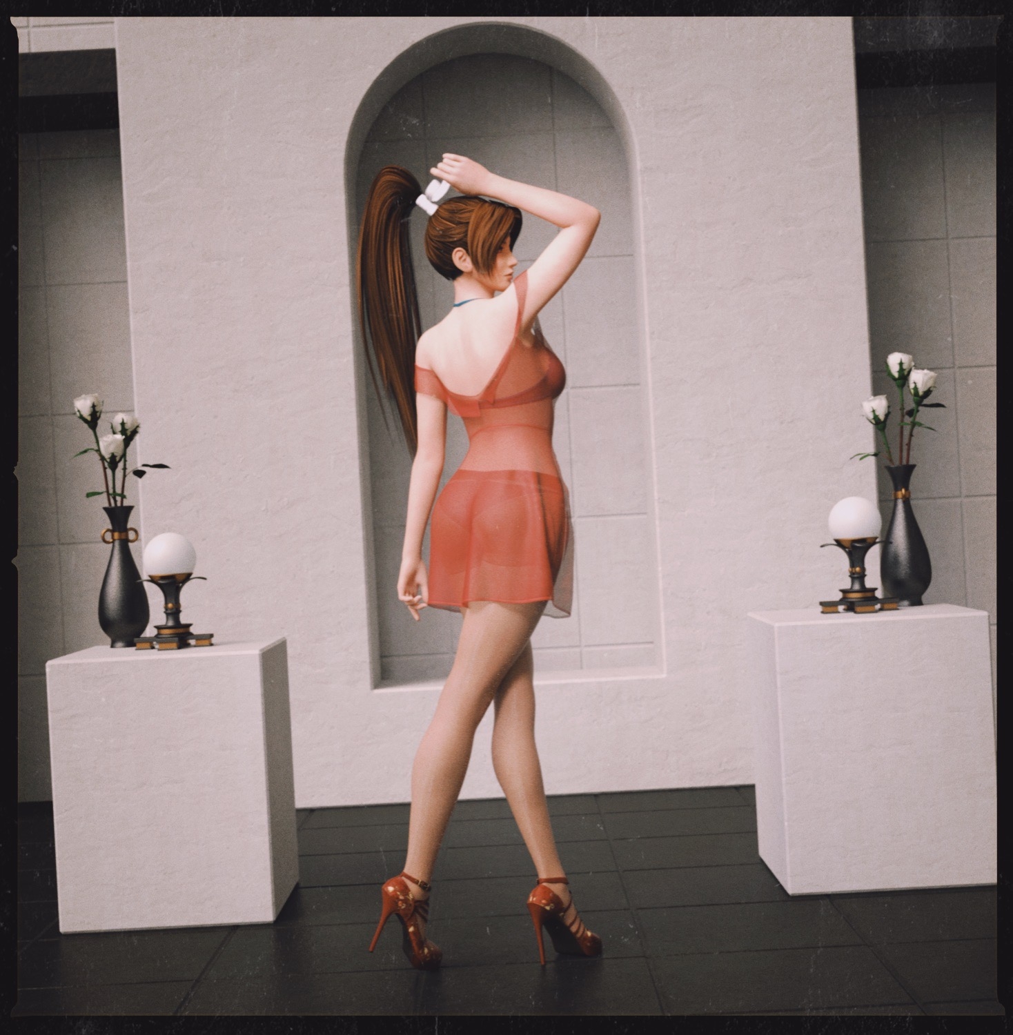 Mai Shiranui Mai Shiranui King Of Fighters Dead Or Alive Pantyhose High Heels Lingerie Futanari 2