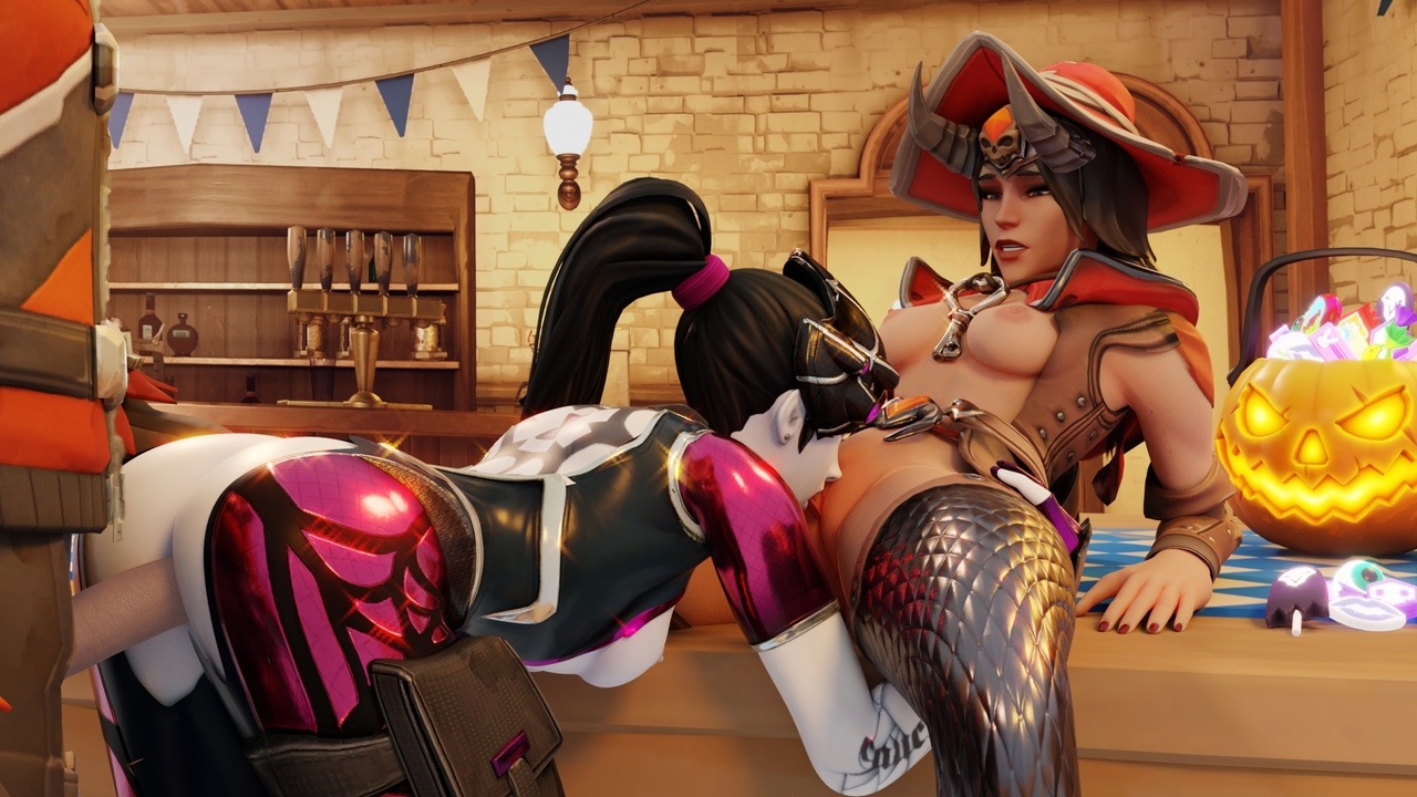 Gate Defenders "Resting" After Junkenstein's Revenge Overwatch Widowmaker Ashe Ashe (overwatch) Soldier76 Gangbang Sex Vaginal Penetration Lesbian Cunnilingus Tits Ass