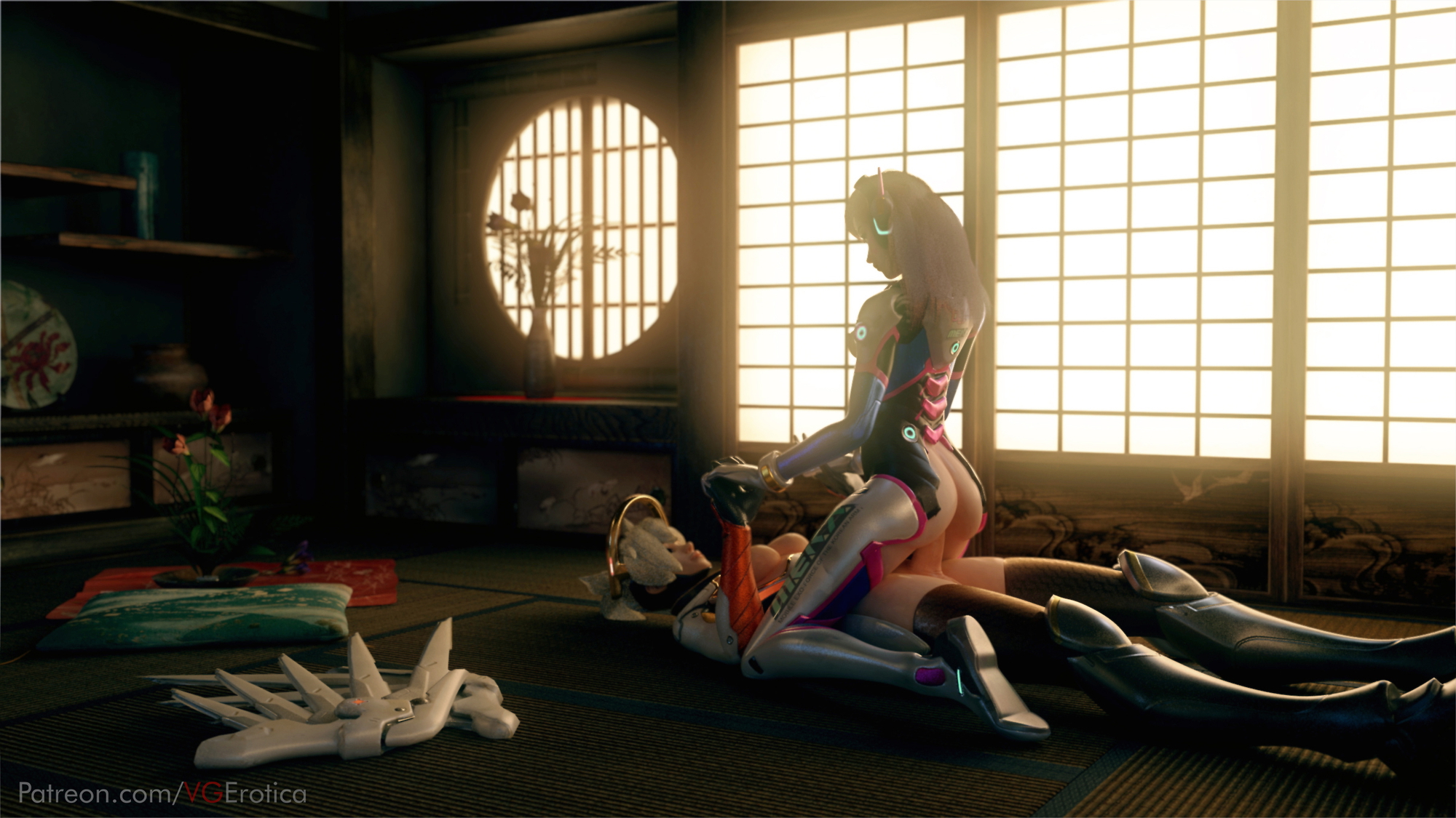 D.va Rides Mercy Overwatch Dva (overwatch) Mercy 3d Porn Sexy Futanari Futa Natural Boobs Natural Tits Pussy Penetration Sex Cowgirl Pov 2