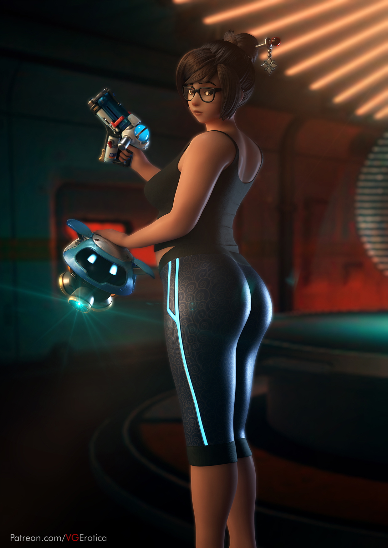 Mei pinup Overwatch Mei (Overwatch) 3d Porn Booty Looking At Viewer Pinup Big Ass Sexy