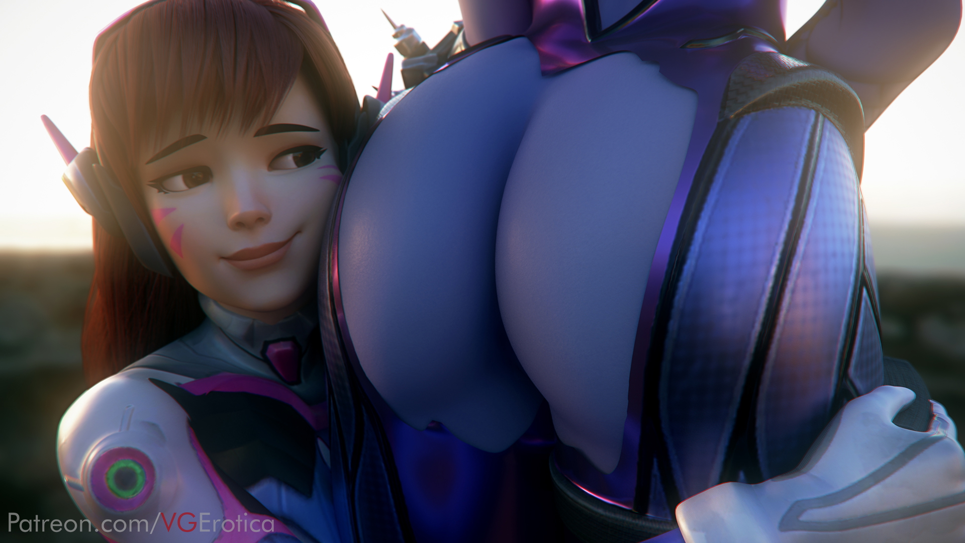 D.va x Widowbutt Overwatch Widowmaker Dva (overwatch) 3d Porn Big Booty Ass