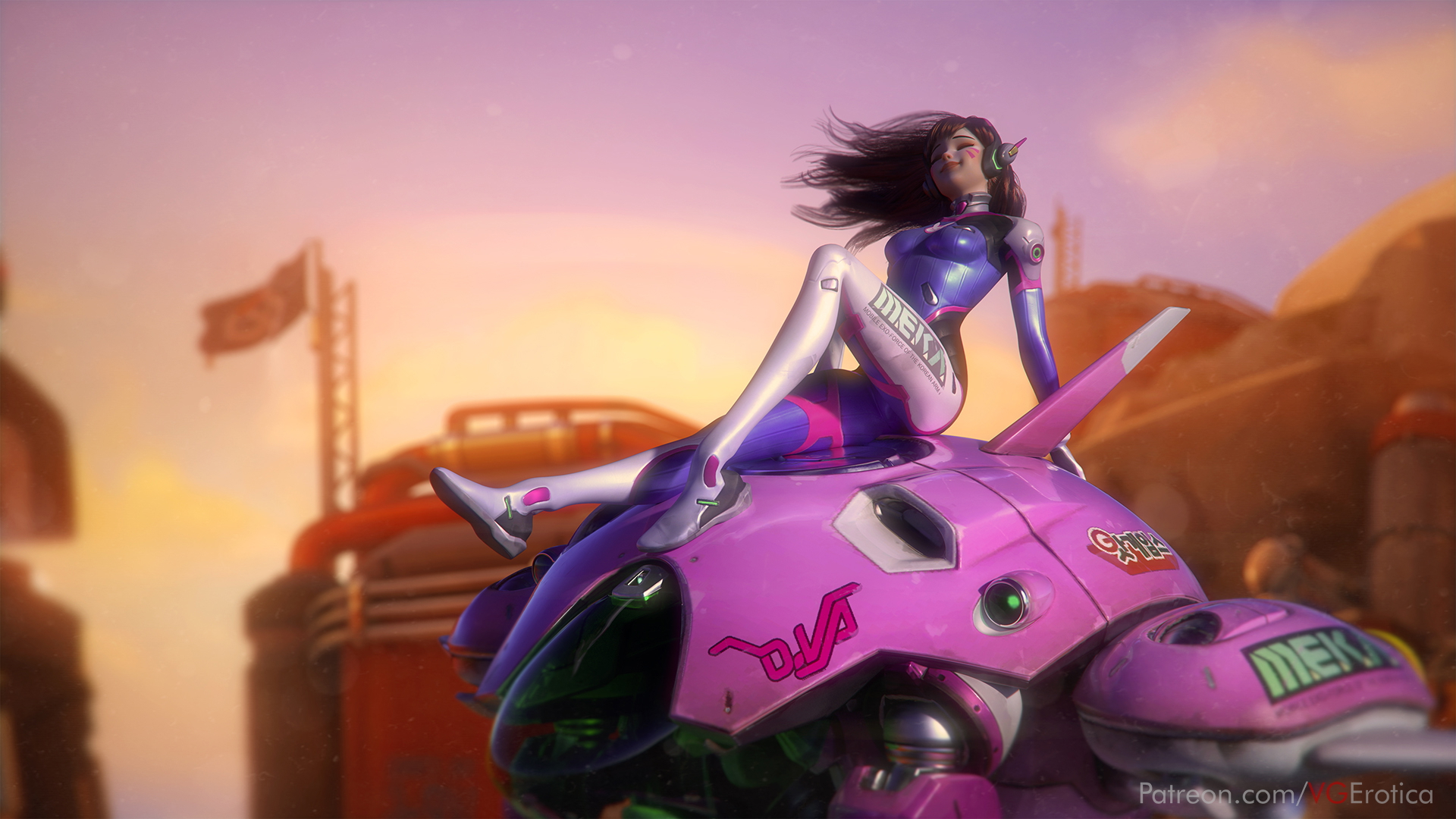 D.va 2 Overwatch Dva (overwatch) 3d Porn Pussy Natural Boobs Small Tits Small Breasts 2